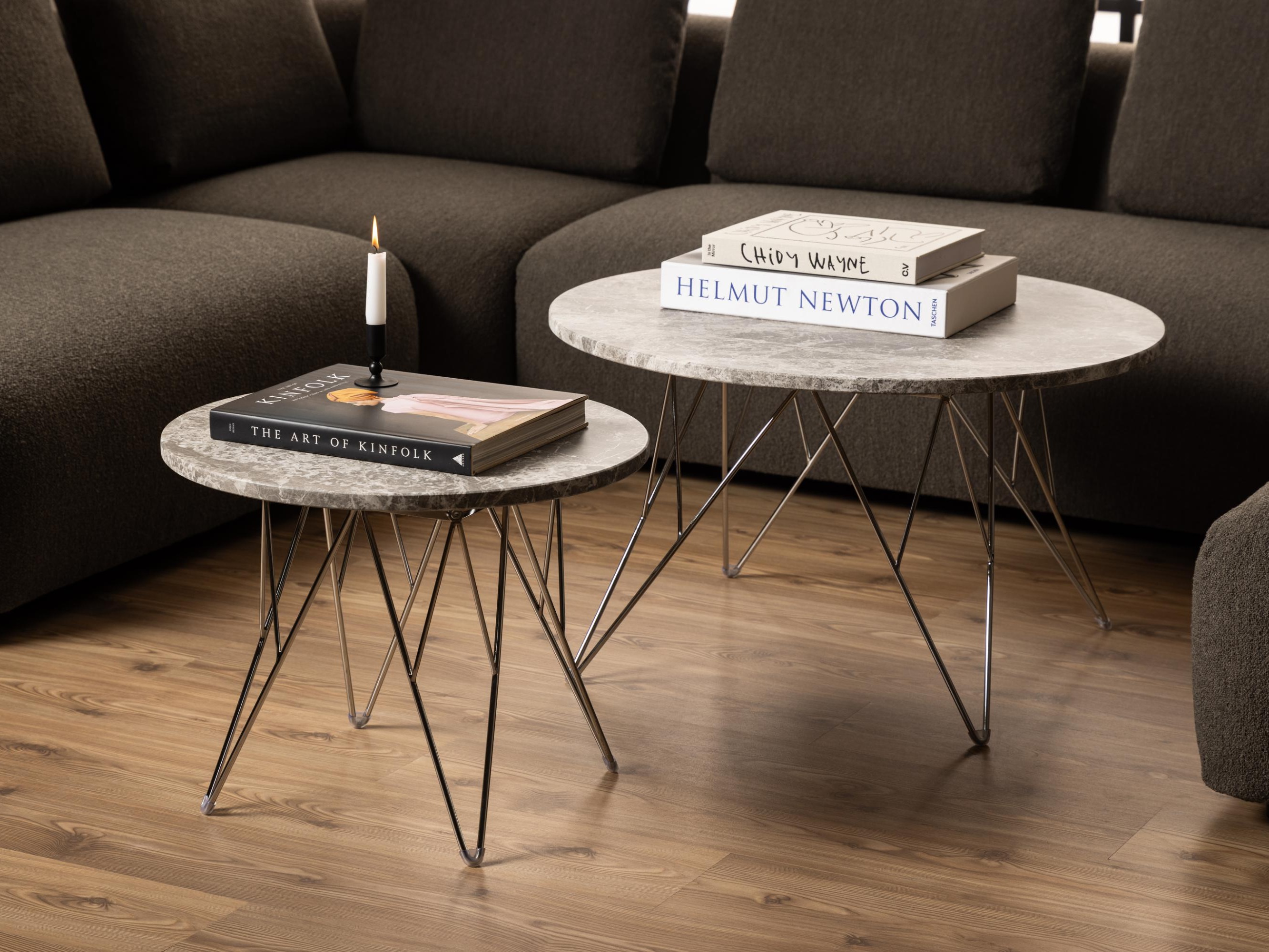 Couchtisch Norsica 820 (Grau + Silber)