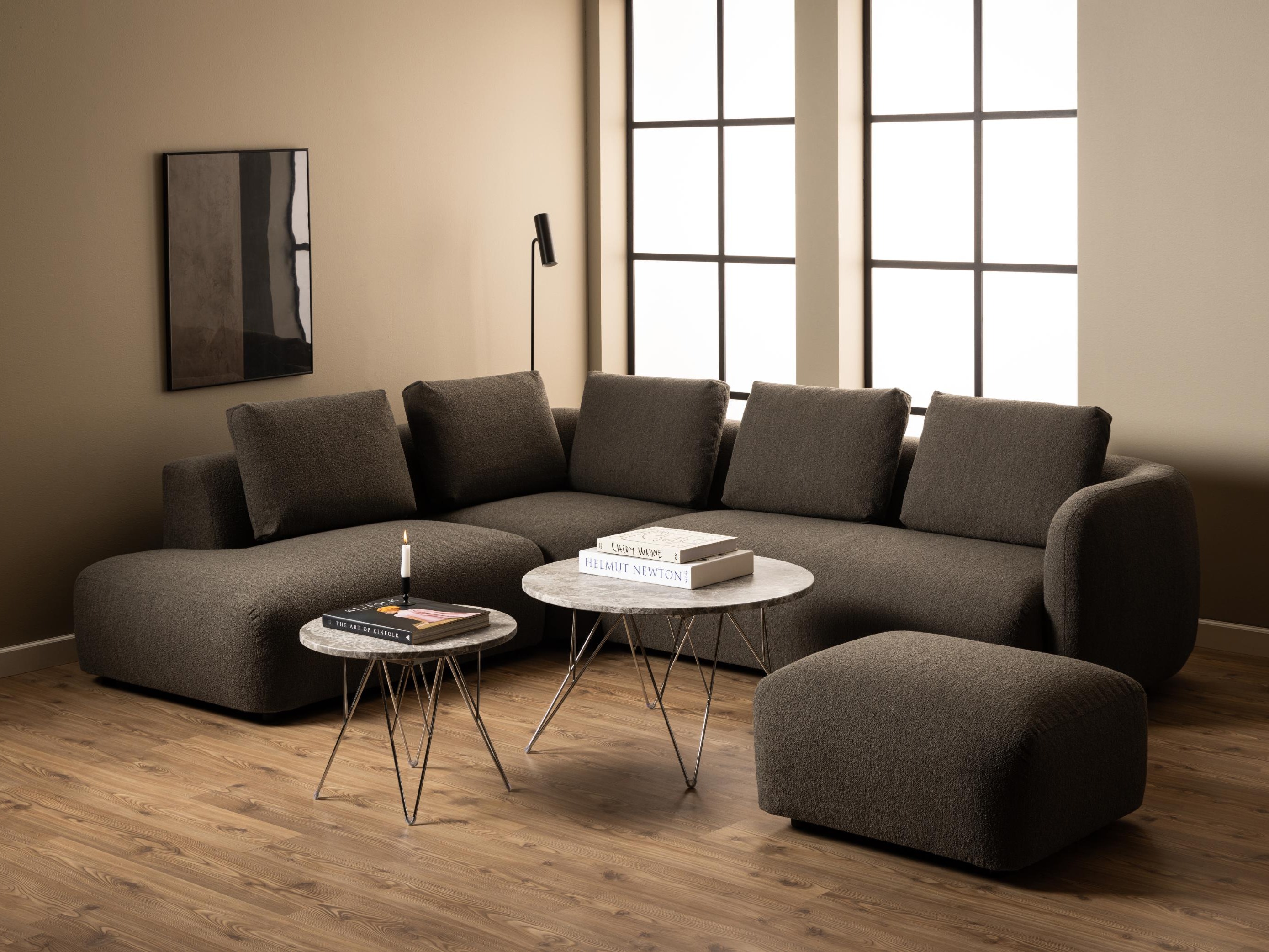 Couchtisch Norsica 820 (Grau + Silber)