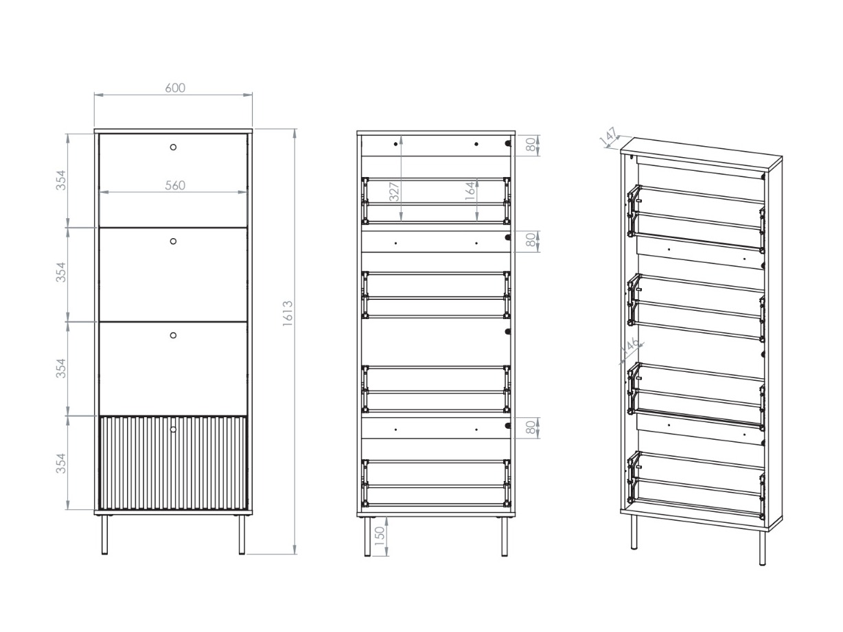 Schuhschrank Marmeli 130