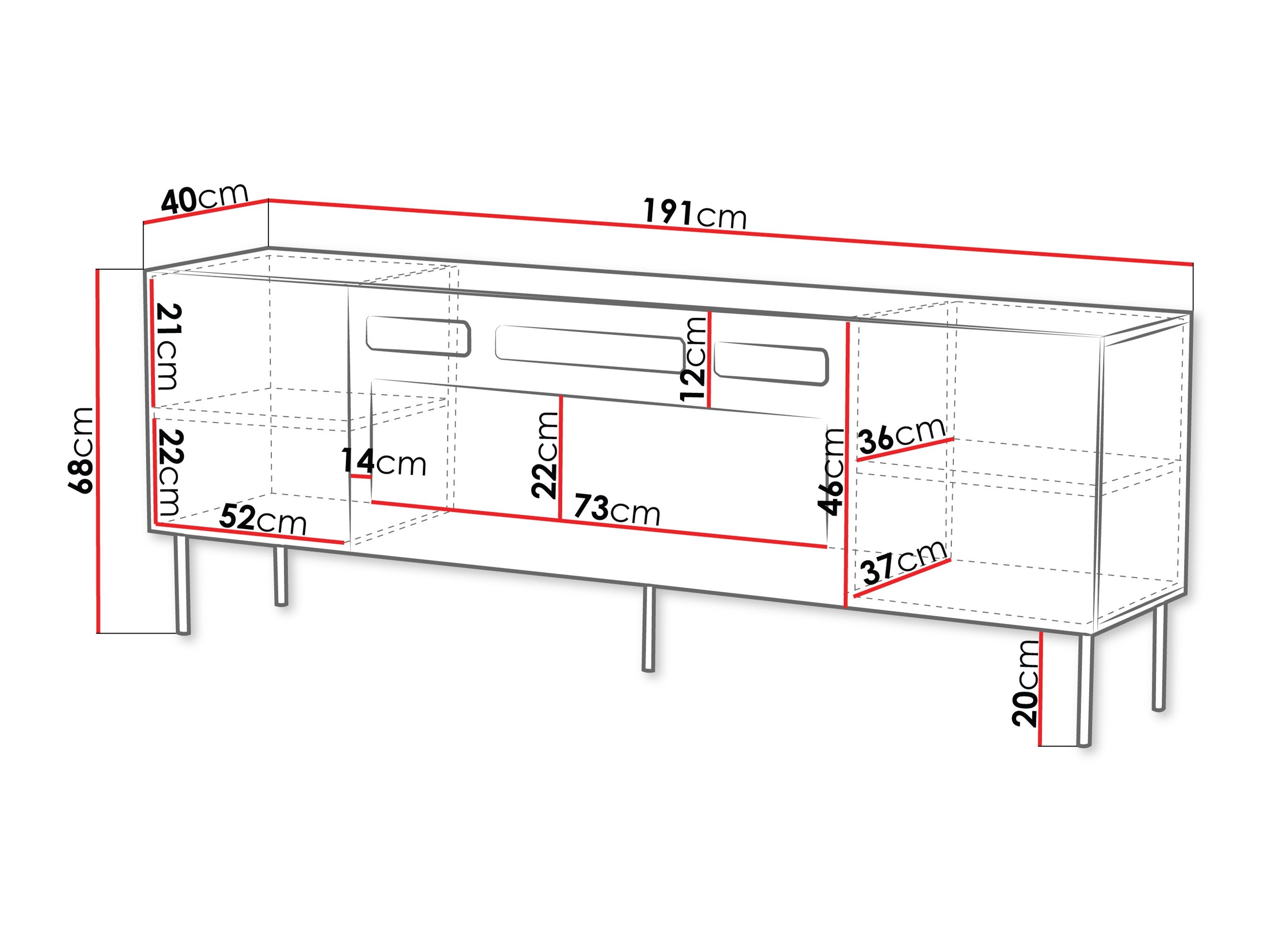 TV-Möbel Morbala 105