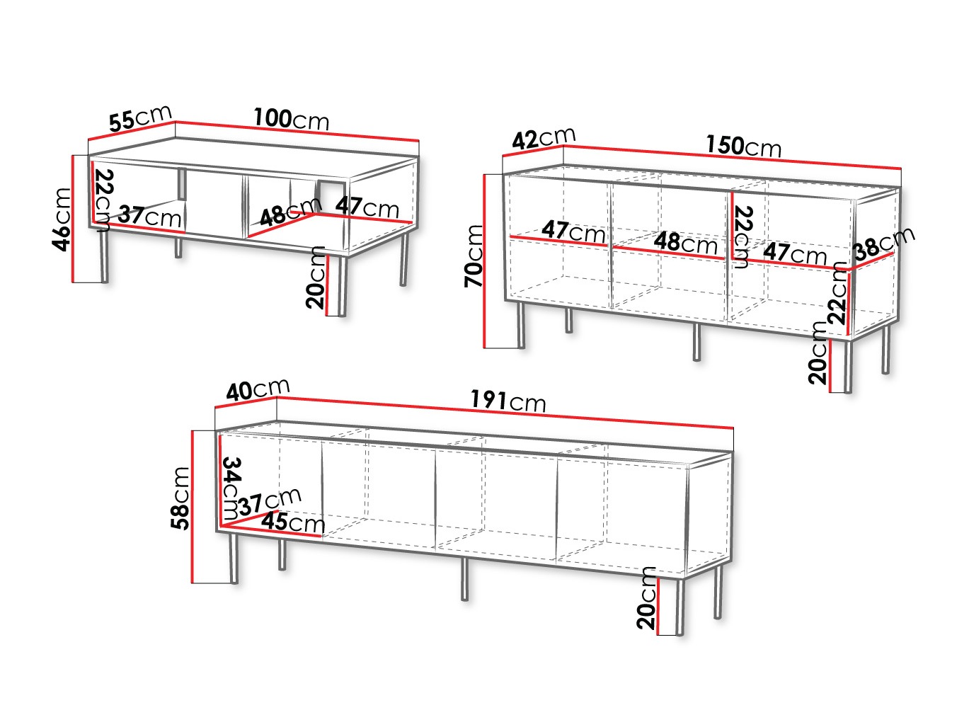 Wohnzimmer-Sets Morbala 106