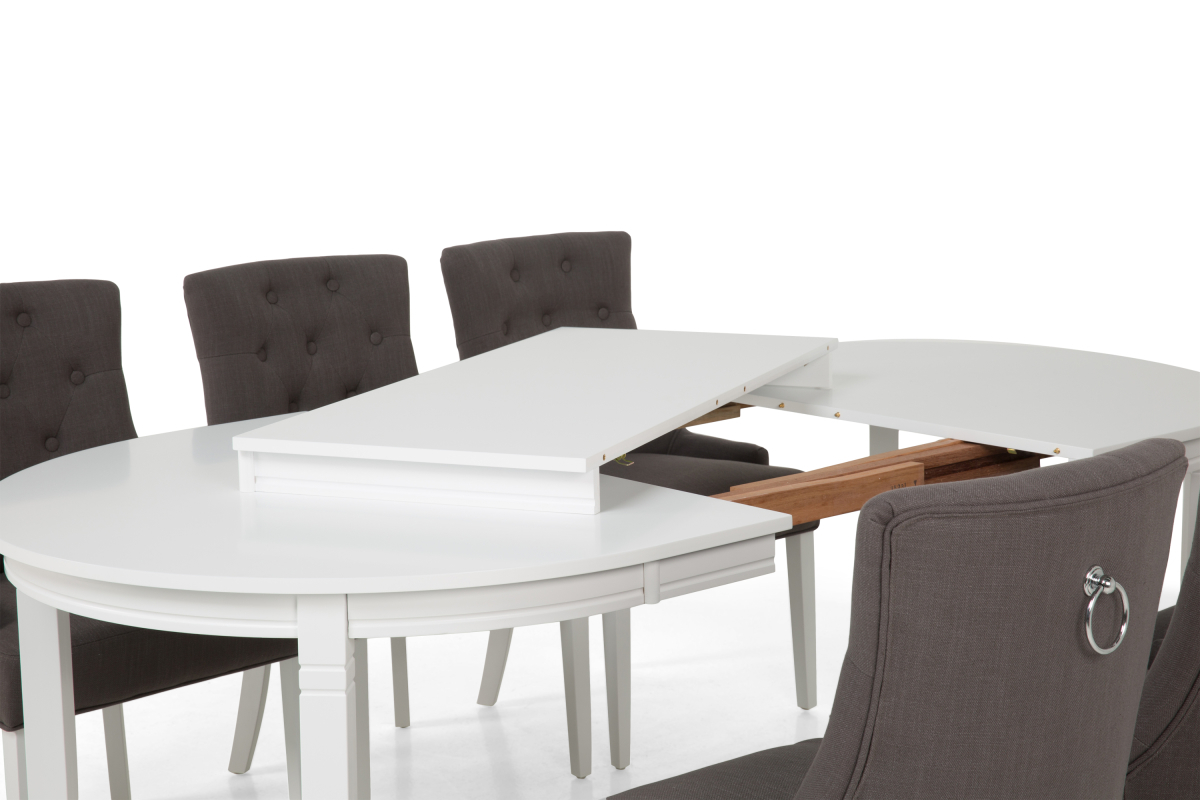 Essgruppe Bloomington 195 (Grau + Weiß)