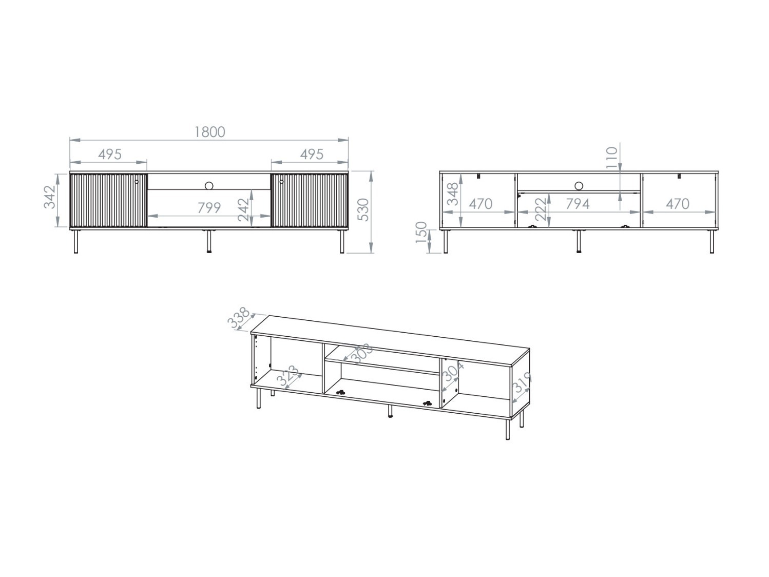 Wohnzimmer-Sets Marmeli 135