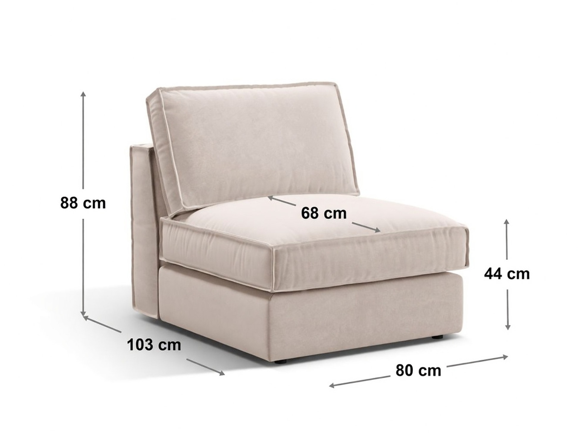 Modularer Sessel Dalodei 100 (Salvador 01)
