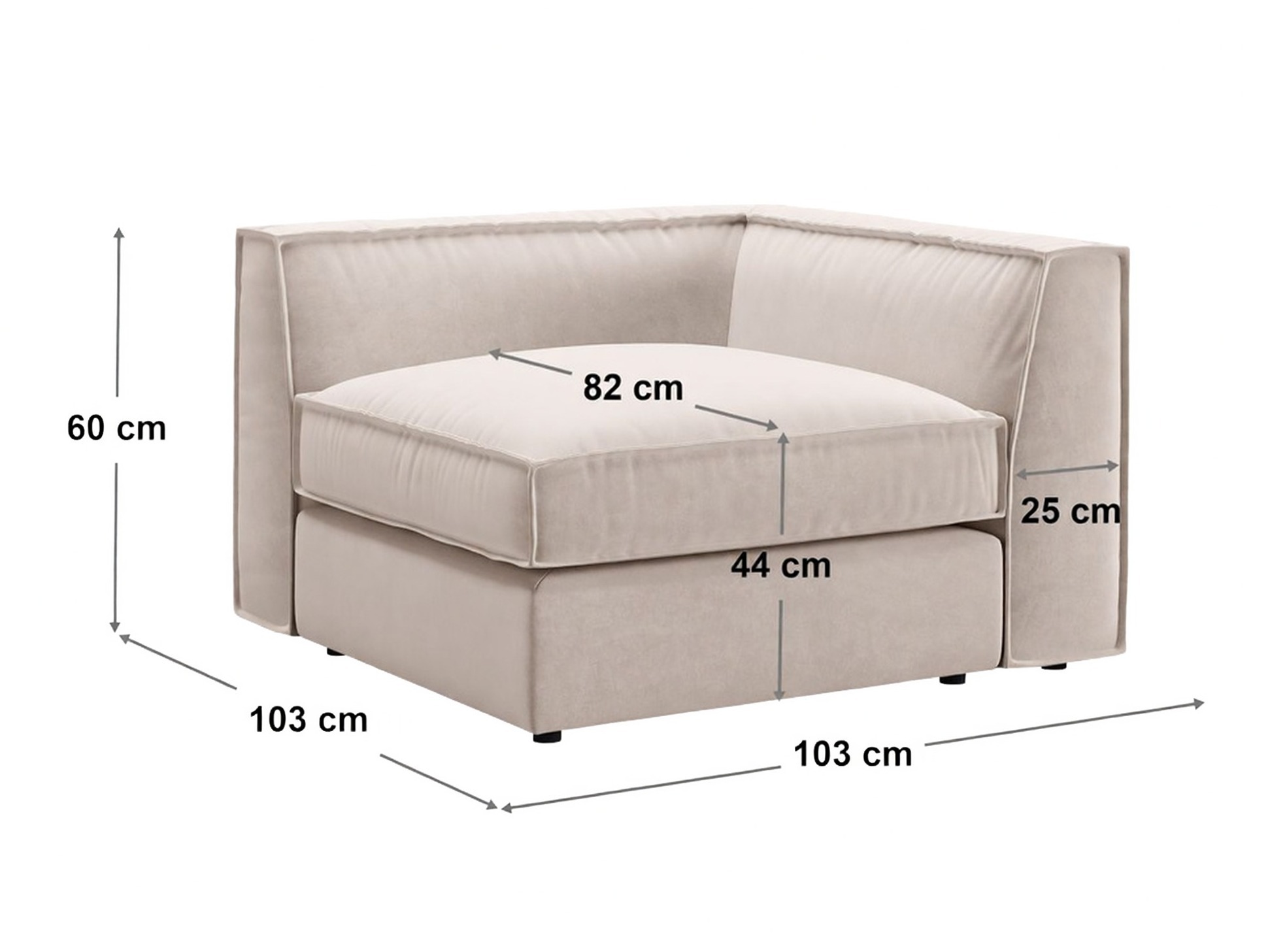 Modularer Sessel Dalodei 101 (Salvador 19)