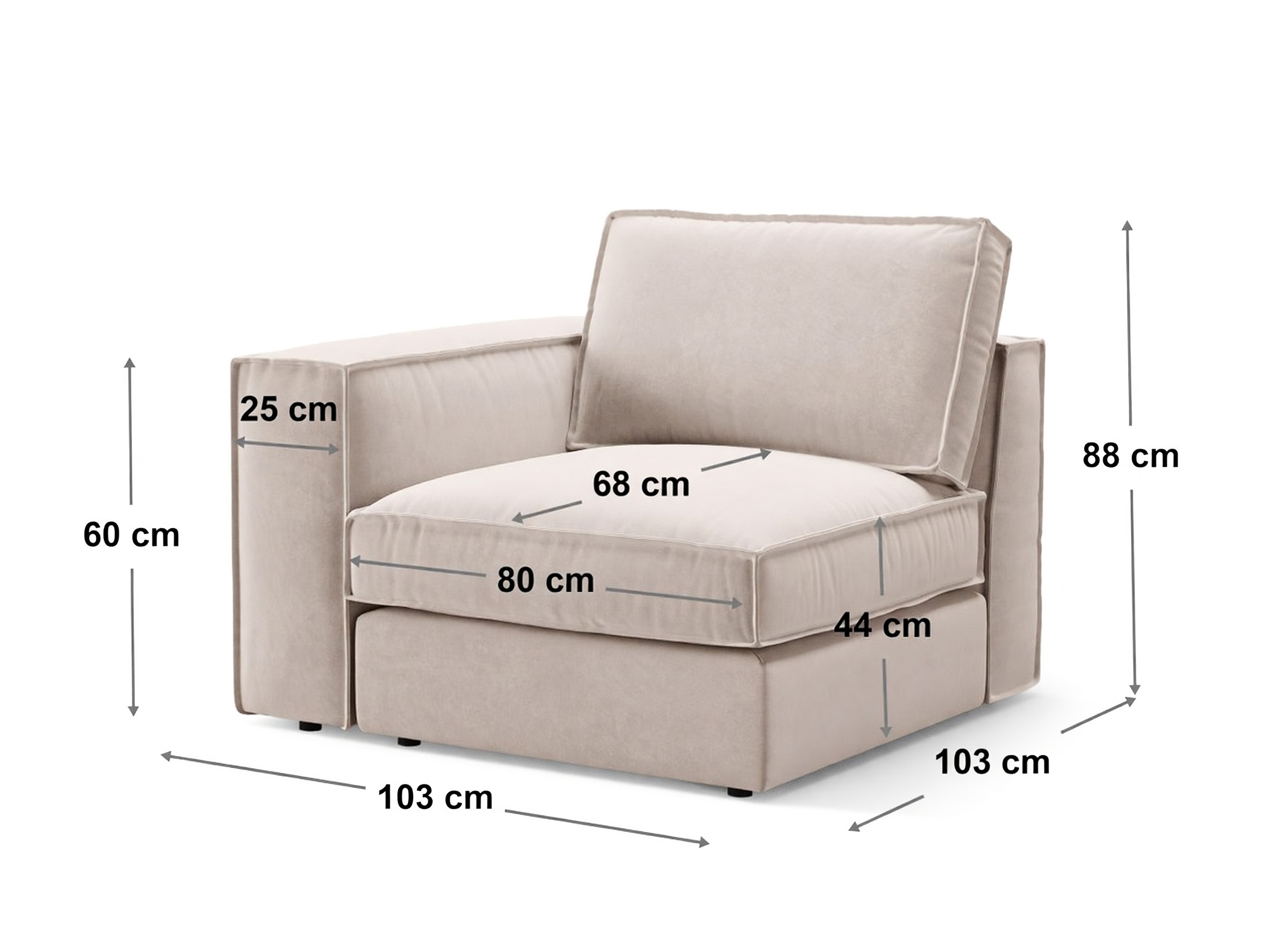 Modulare Sitzgruppe Dalodei 102 (Babel Sand)