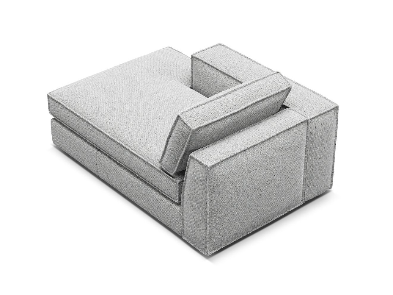 Chaiselongue Dalodei 104 (Babel Hellgrau)