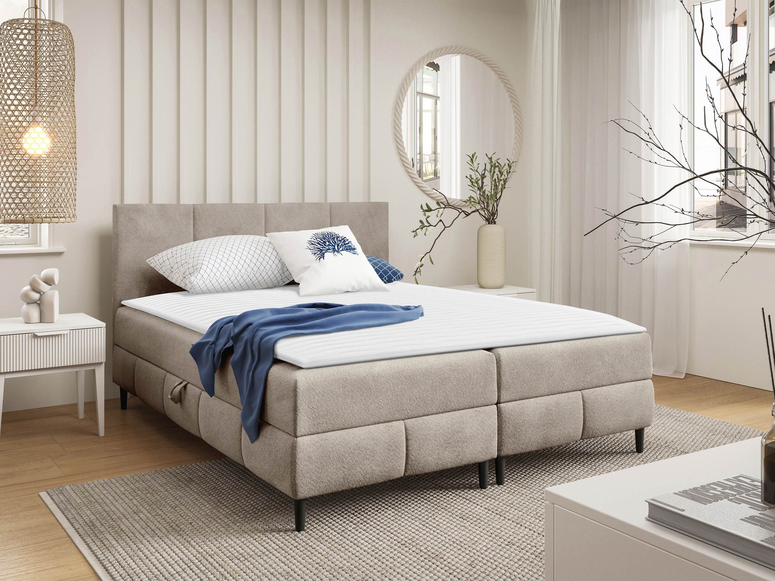 Boxspringbett Rivus I (Coral 50)
