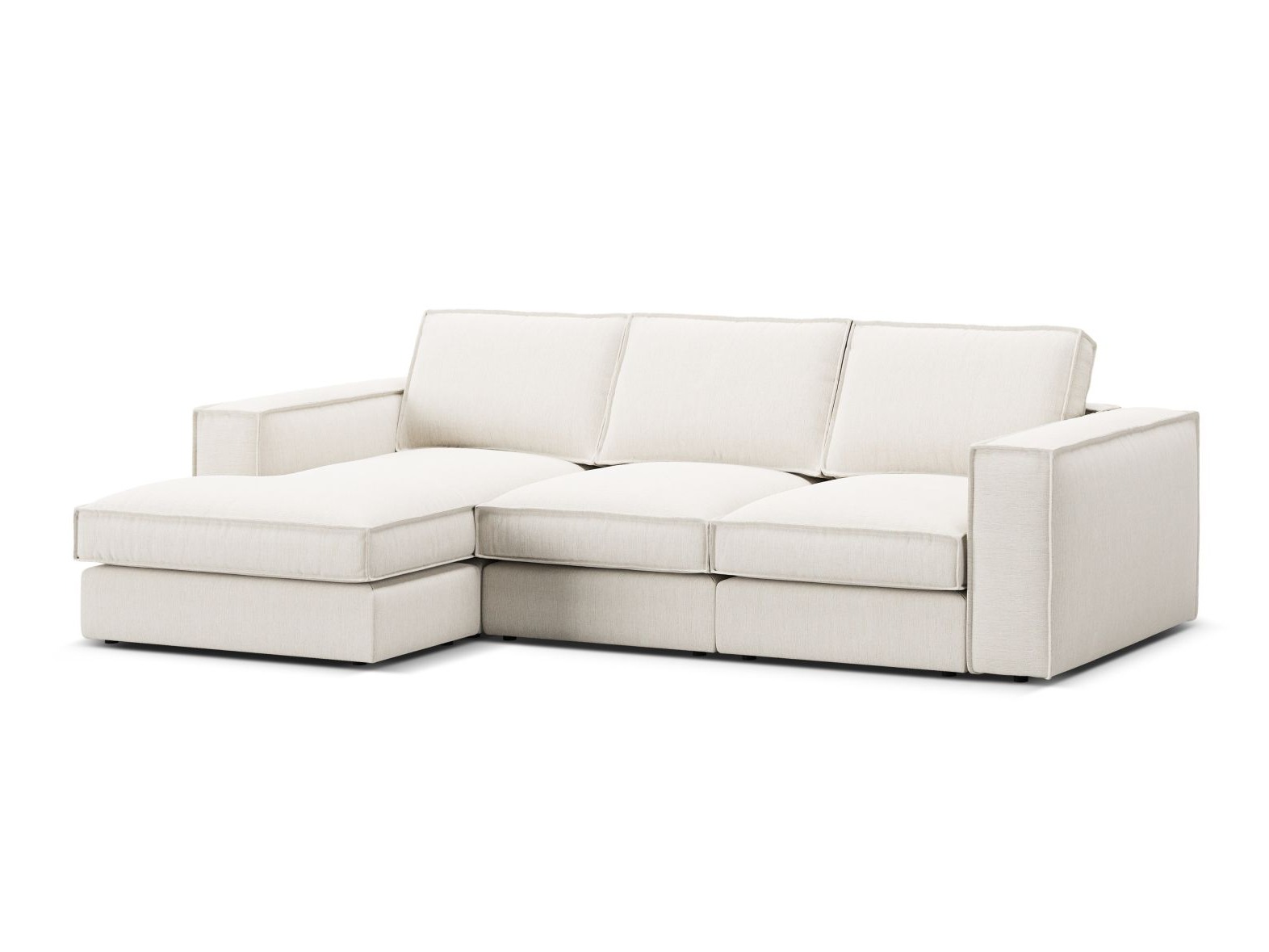 Modulares Ecksofa Dalodei 110 (Babel White)