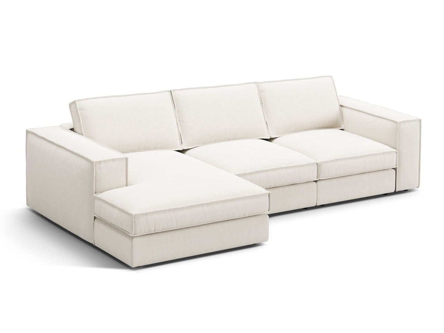 Modulares Ecksofa Dalodei 110 (Babel White)