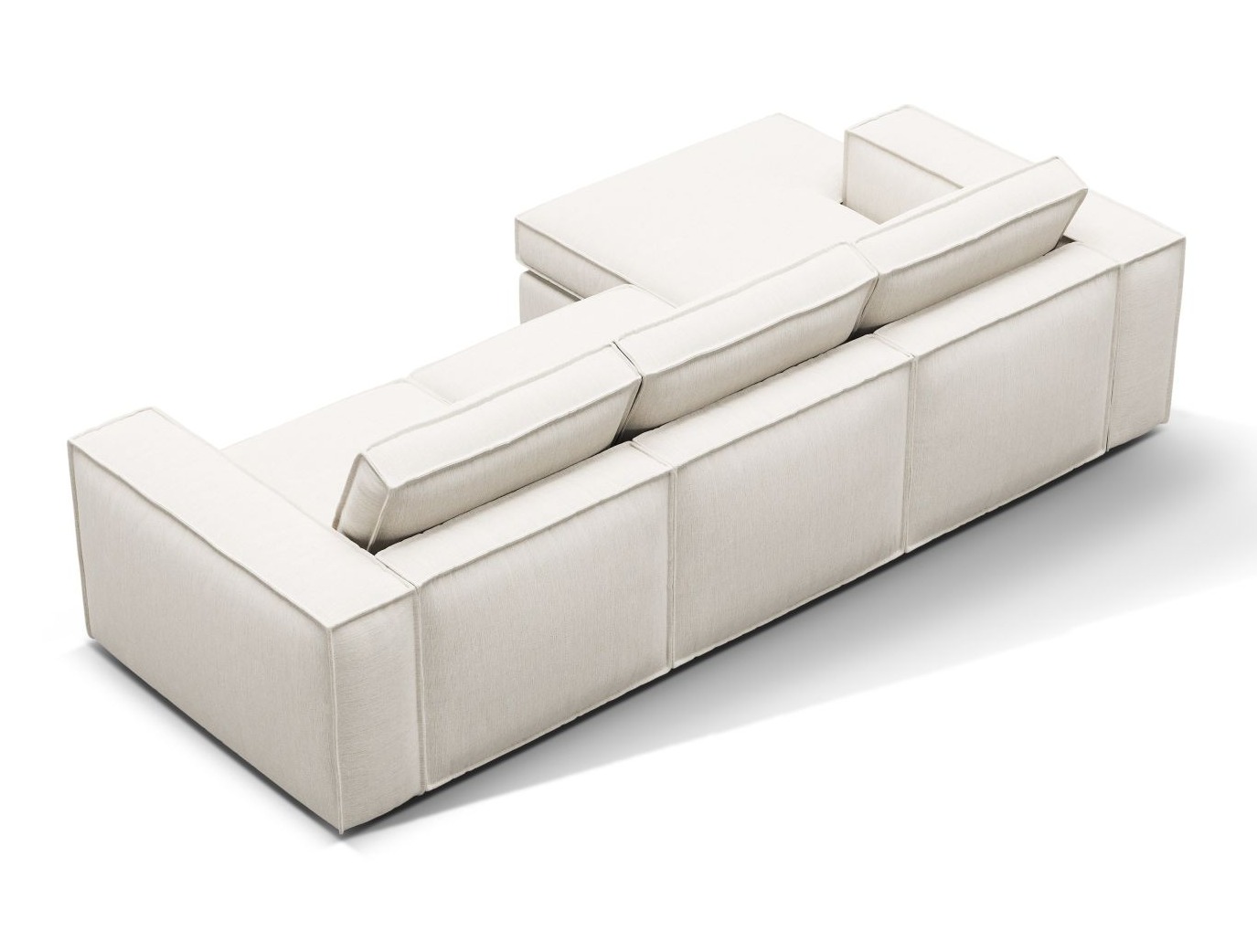 Modulares Ecksofa Dalodei 110 (Babel White)