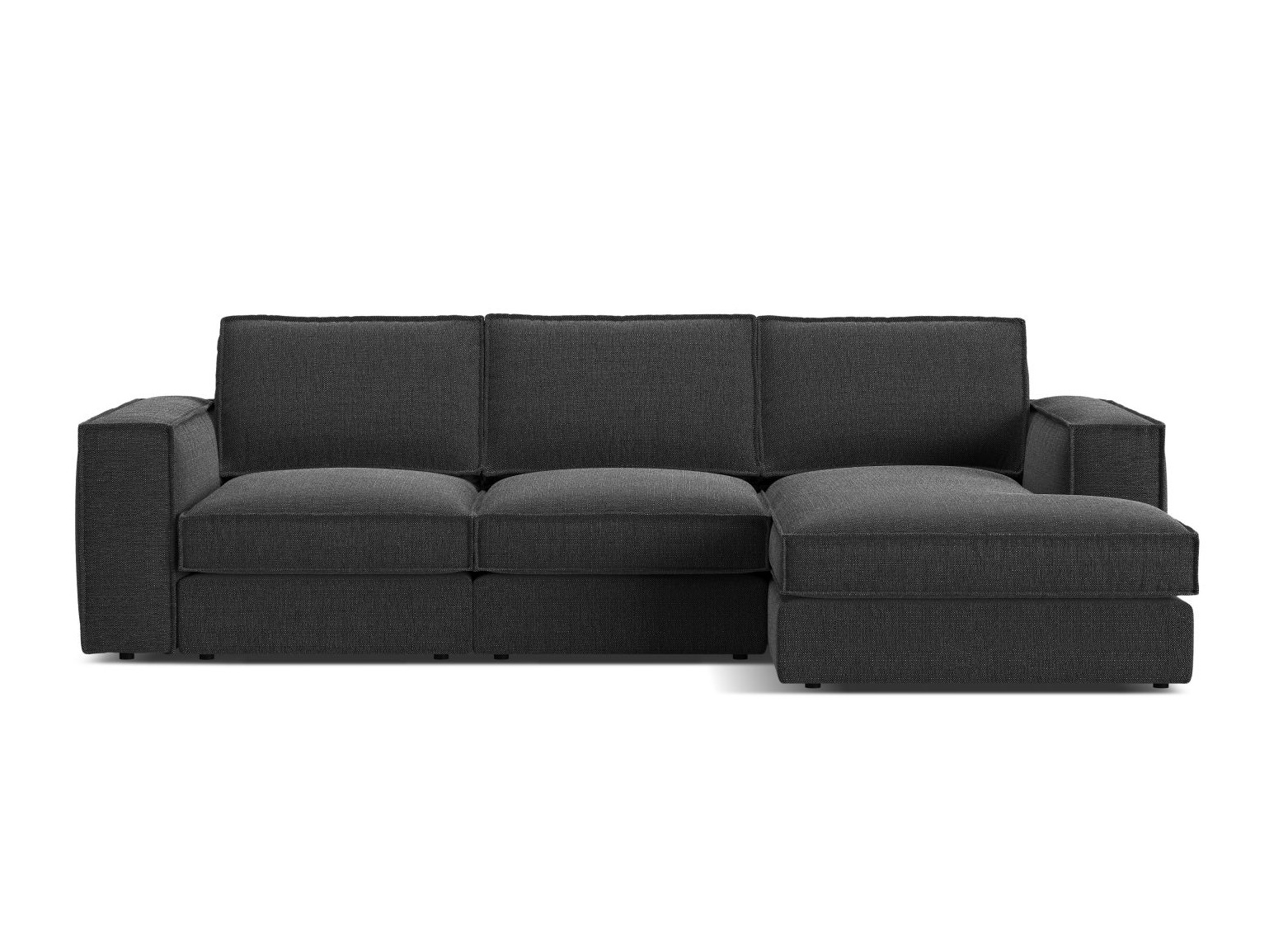 Modulares Ecksofa Dalodei 110 (Babel Black)