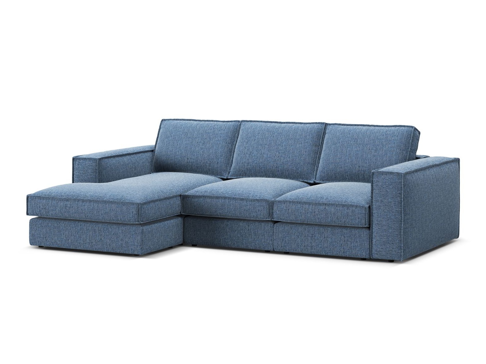 Modulares Ecksofa Dalodei 110 (Babel Blue)