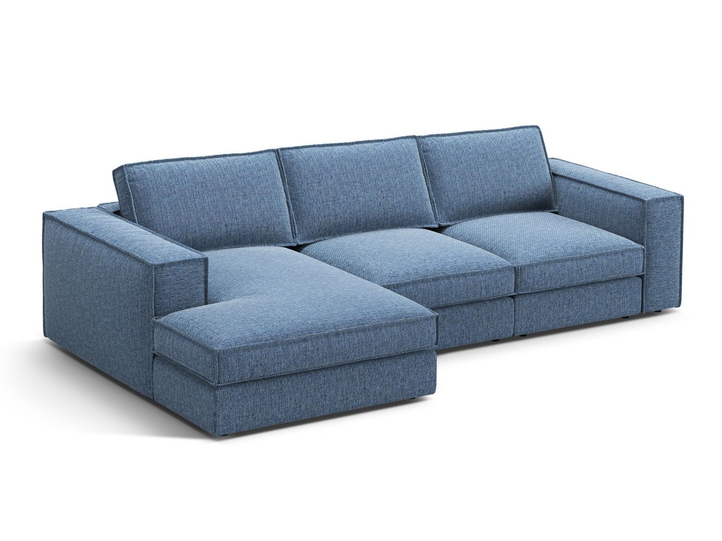 Modulares Ecksofa Dalodei 110 (Babel Blue)