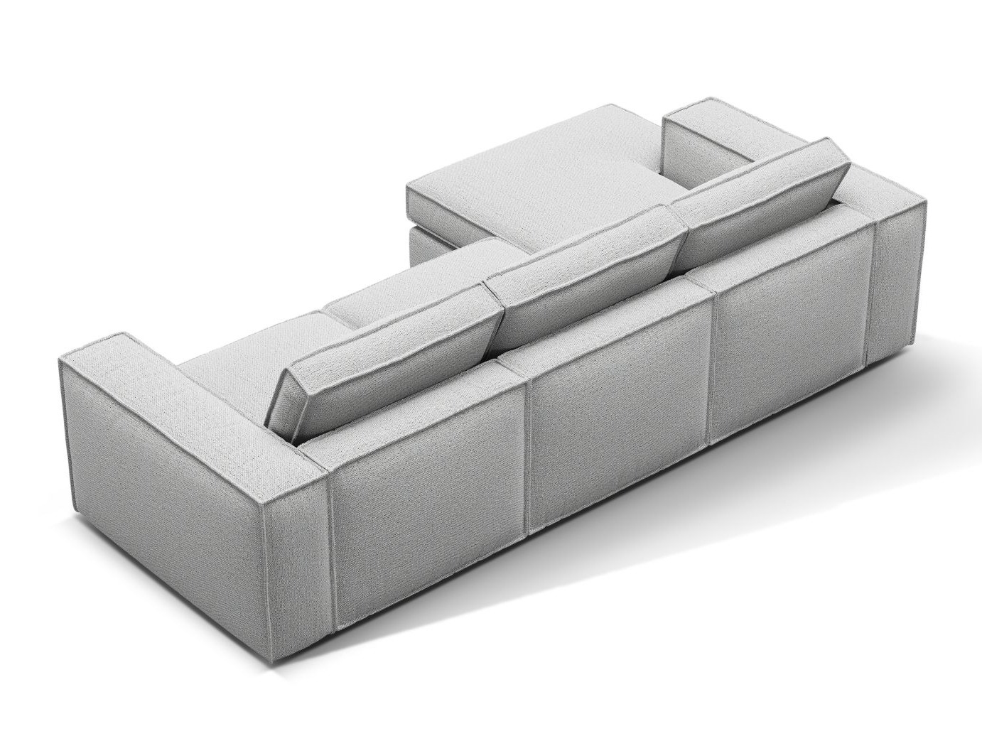 Modulares Ecksofa Dalodei 110 (Babel Light grey)