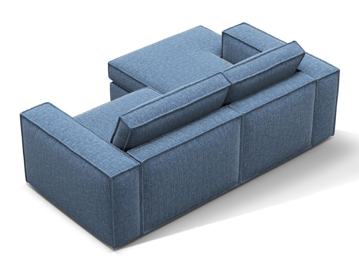 Modulares Ecksofa Dalodei 111 (Babel Blue)