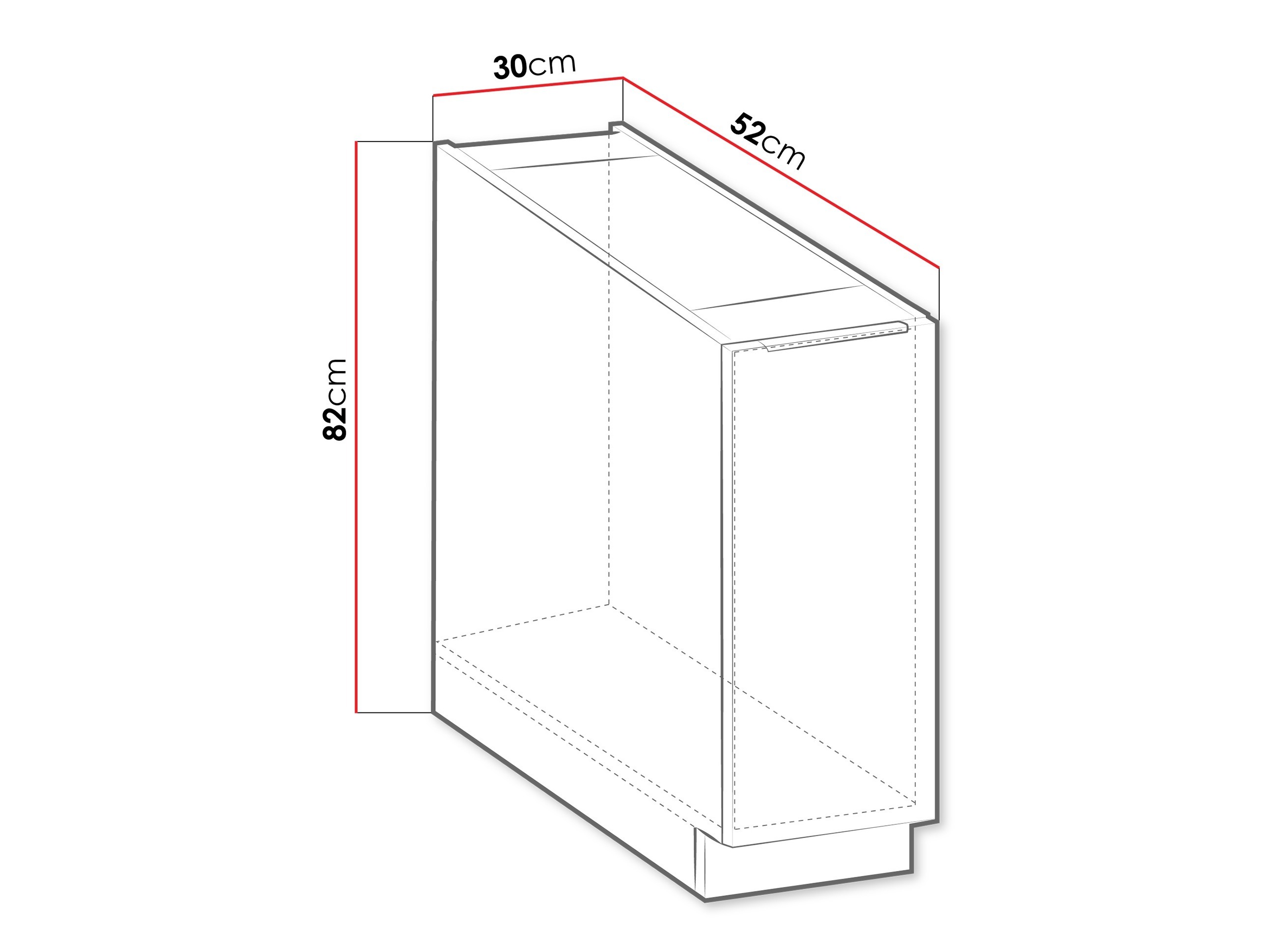 Modularer Schrank mit Ausziehkorb Sole 102