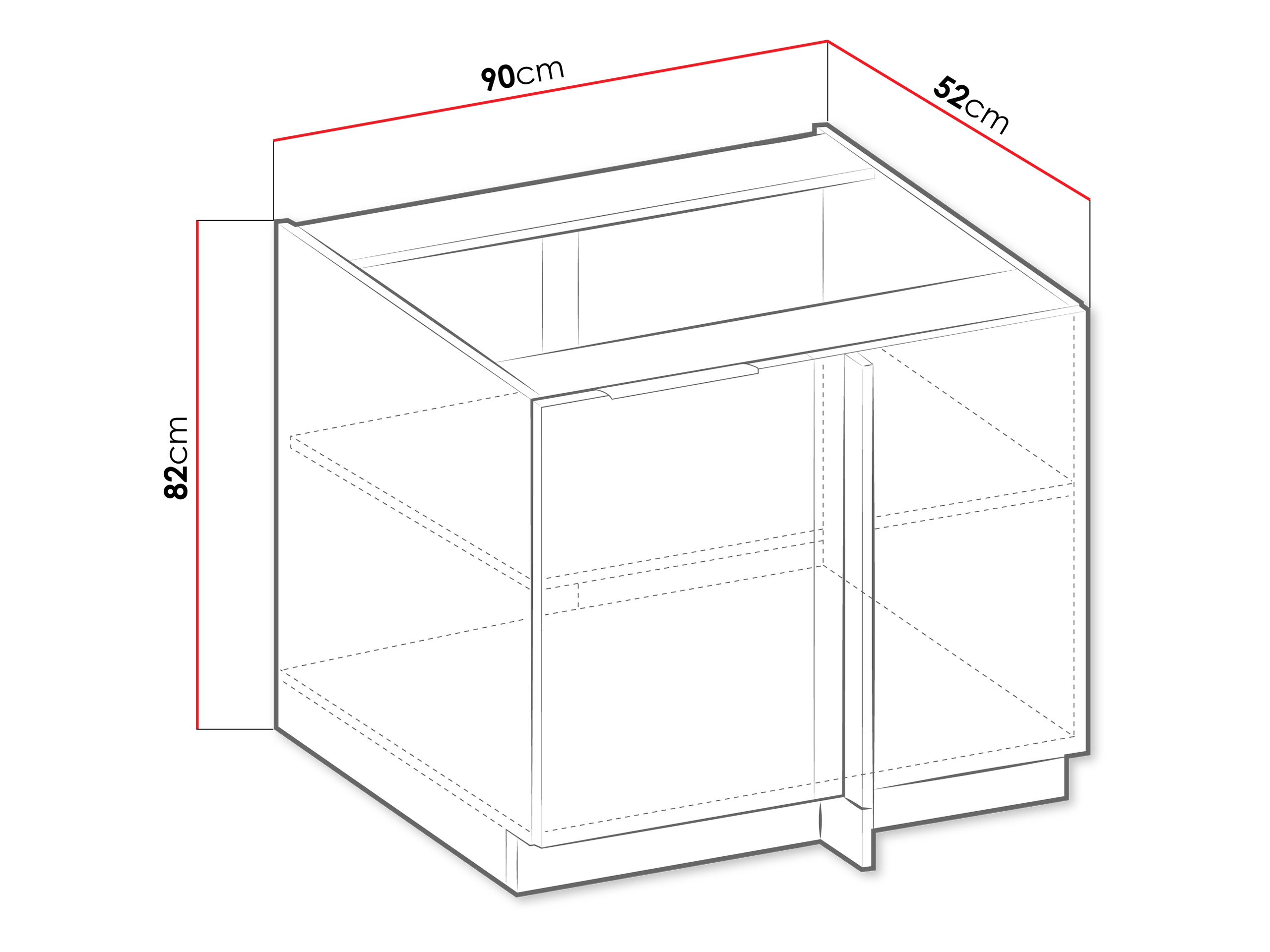 Modularer Schrank mit Türen Sole 100