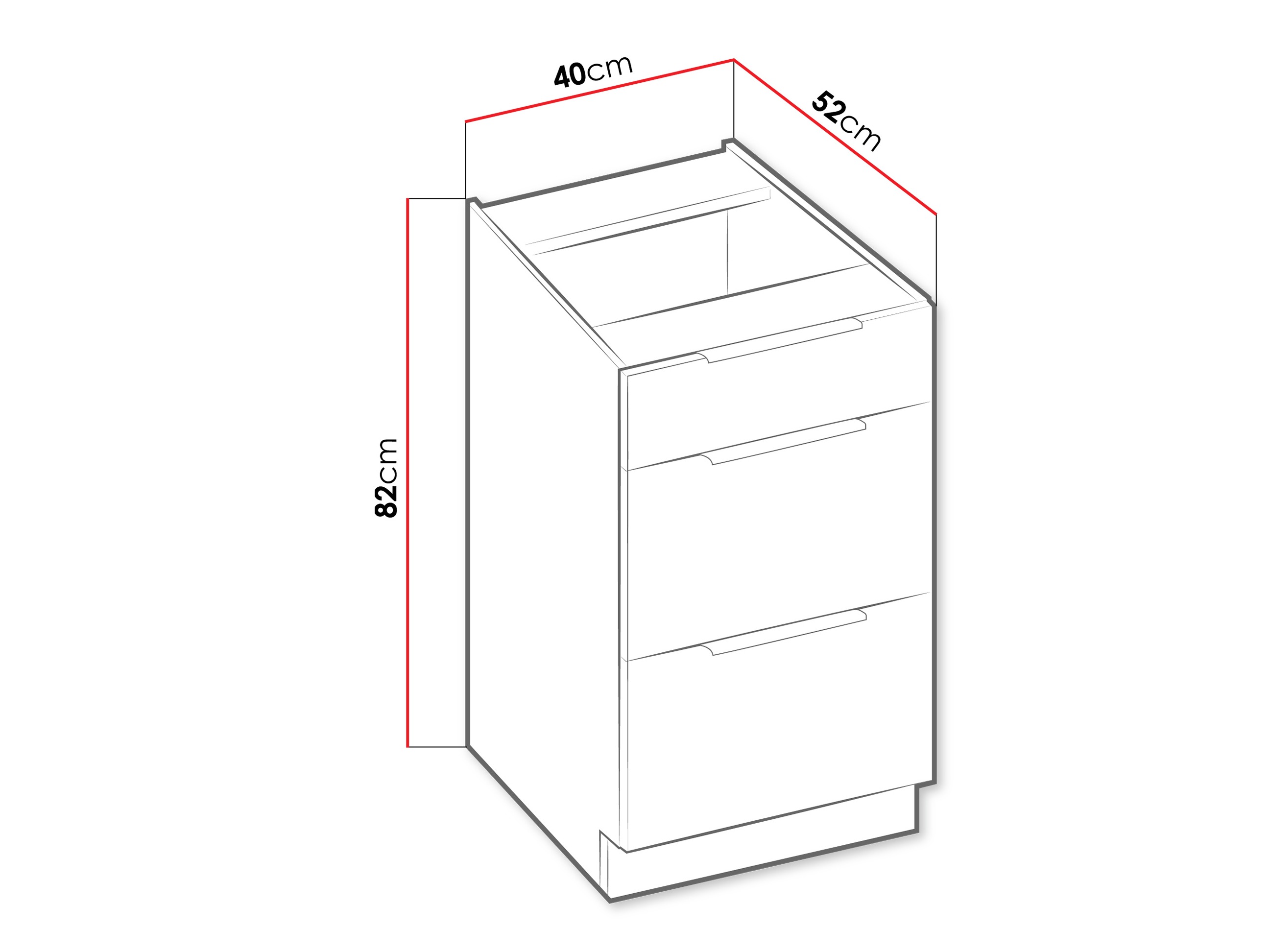 Modularer Schrank mit Schubladen Sole 115