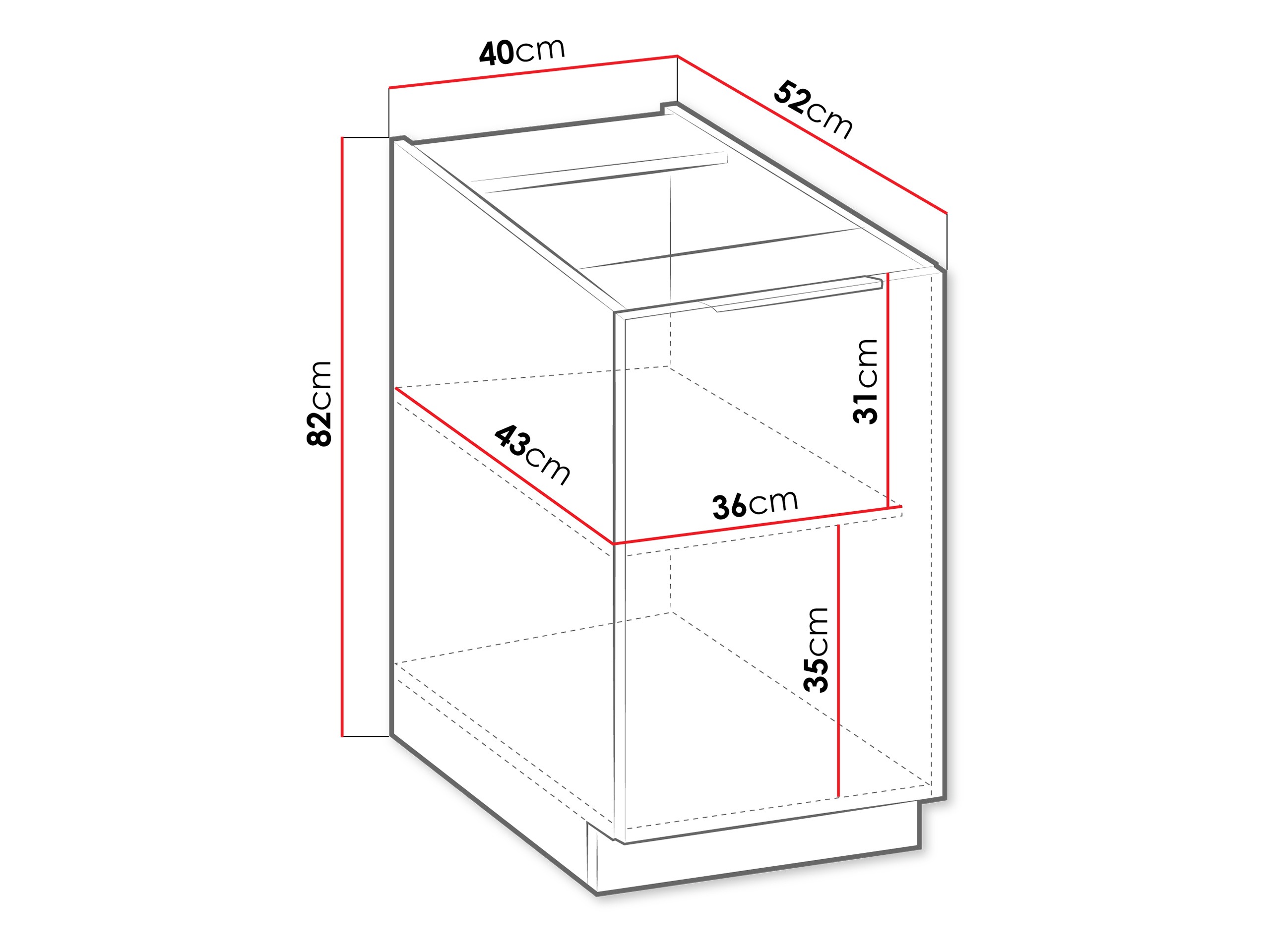 Modularer Schrank mit Türen Sole 114
