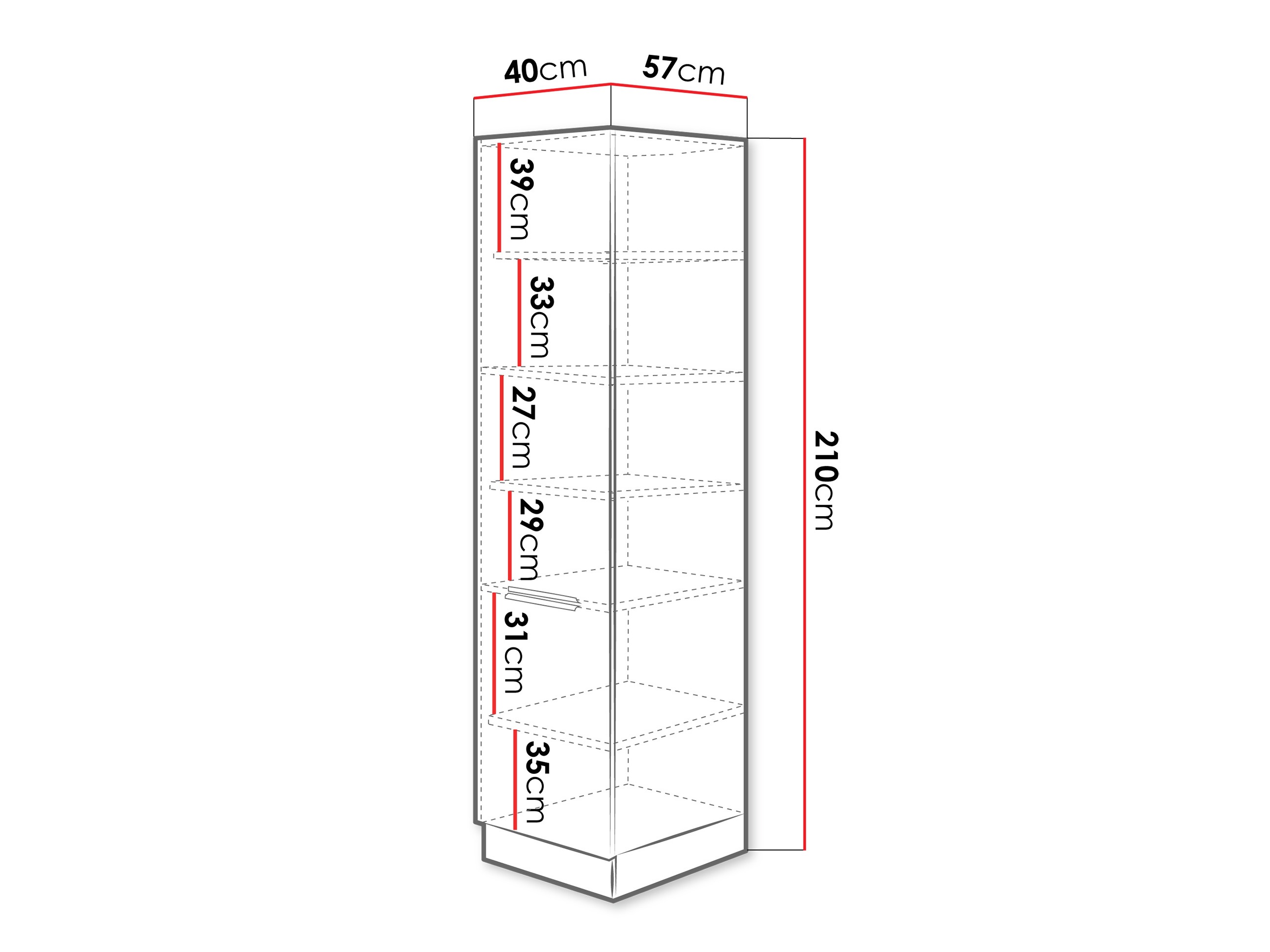 Modularer Schrank mit Türen Sole 116