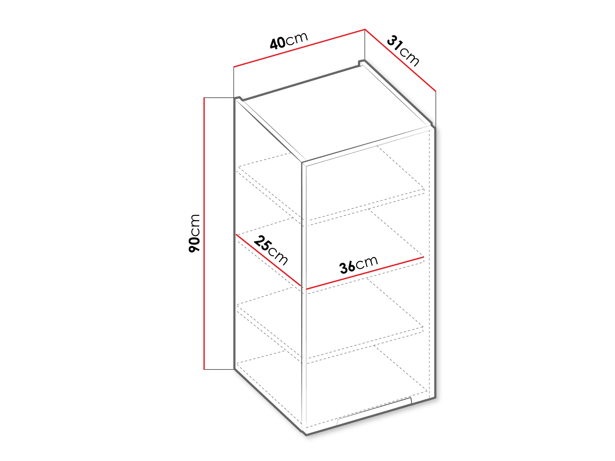 Modularer Wandschrank Sole 118