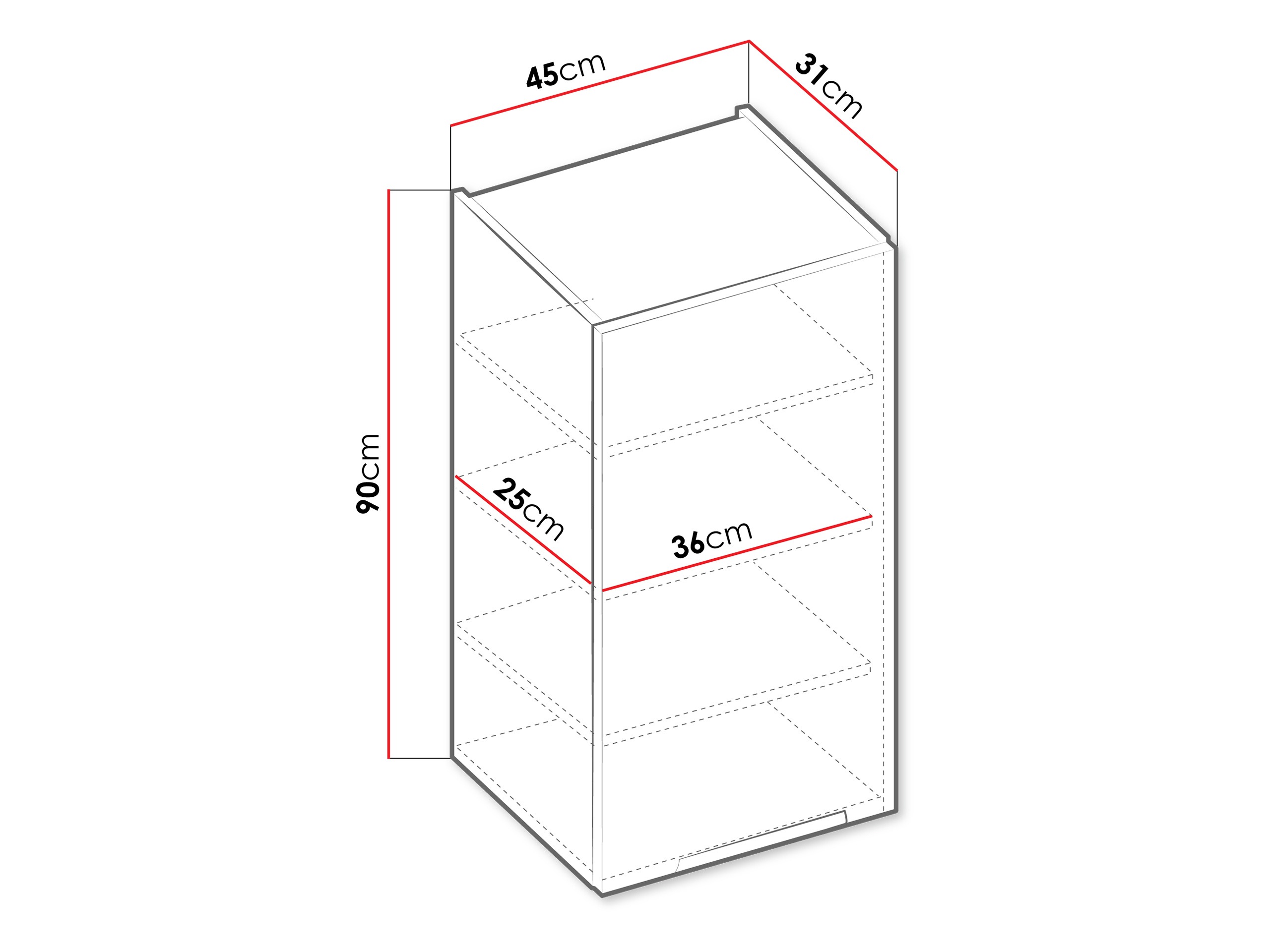 Modularer Wandschrank Sole 120