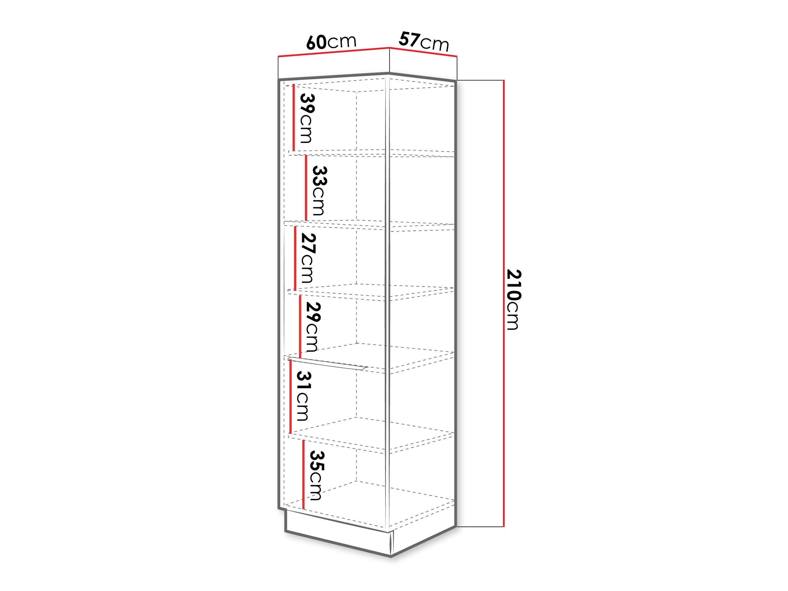 Modularer Schrank mit Türen Sole 131