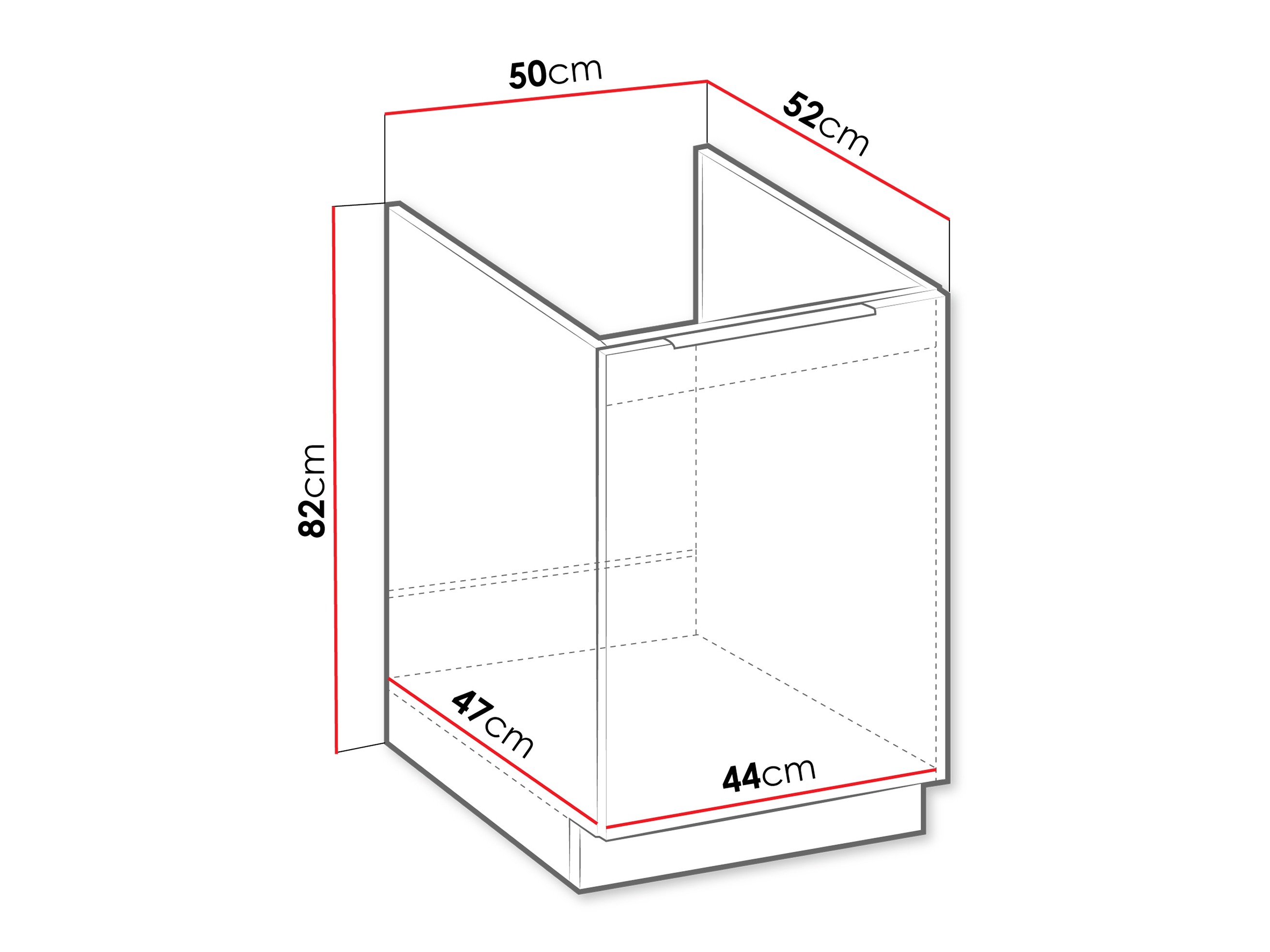 Modularer Waschbeckenschrank mit Türen Sole 124
