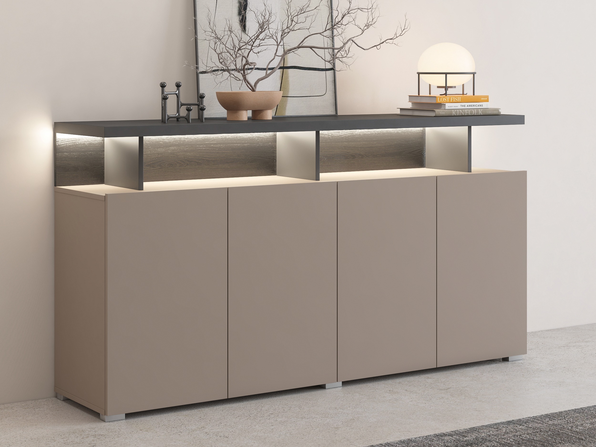 Sideboard Virvele 100 (Congo + Anthrazit)