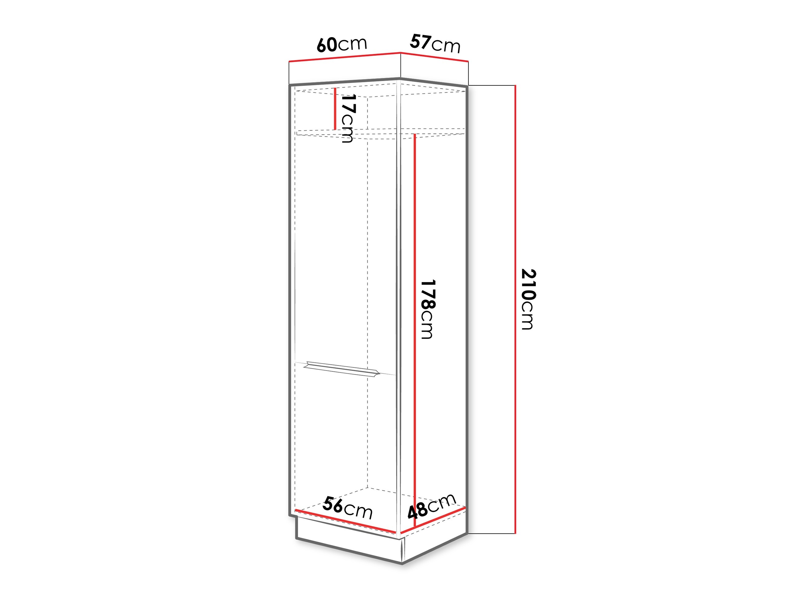 Modularer Schrank für Einbaugeräte Sole 138