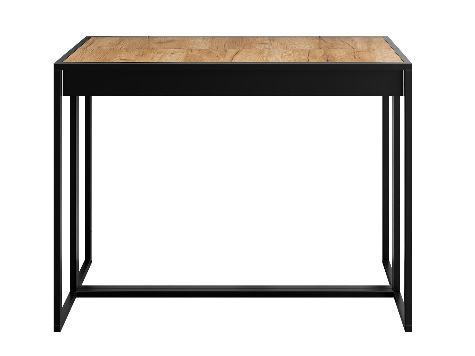 Tisch Buch Oswego 180 (Schwarz + Craft eichenholzoptik)