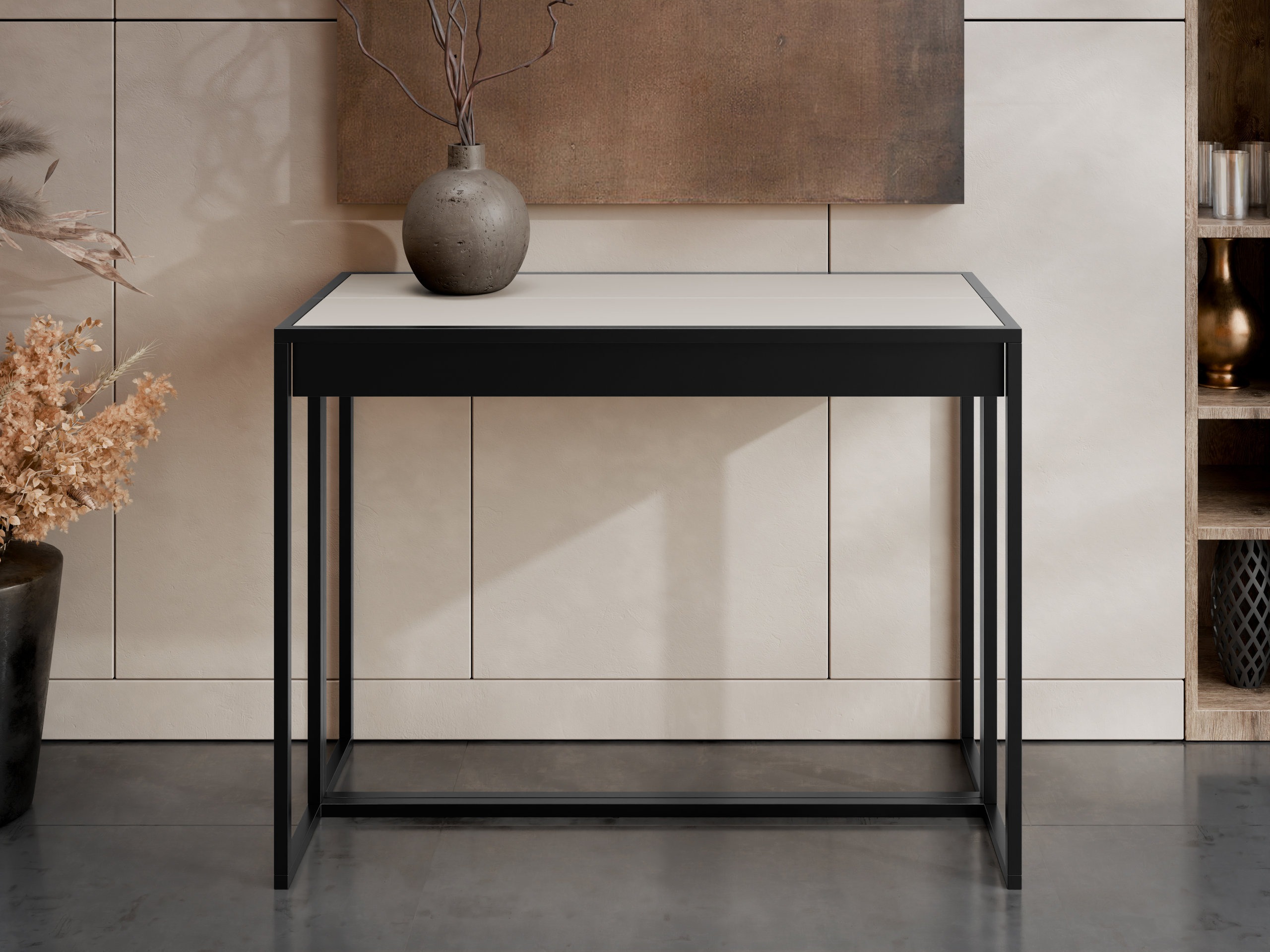 Tisch Buch Oswego 180 (Schwarz + Kaschmir)