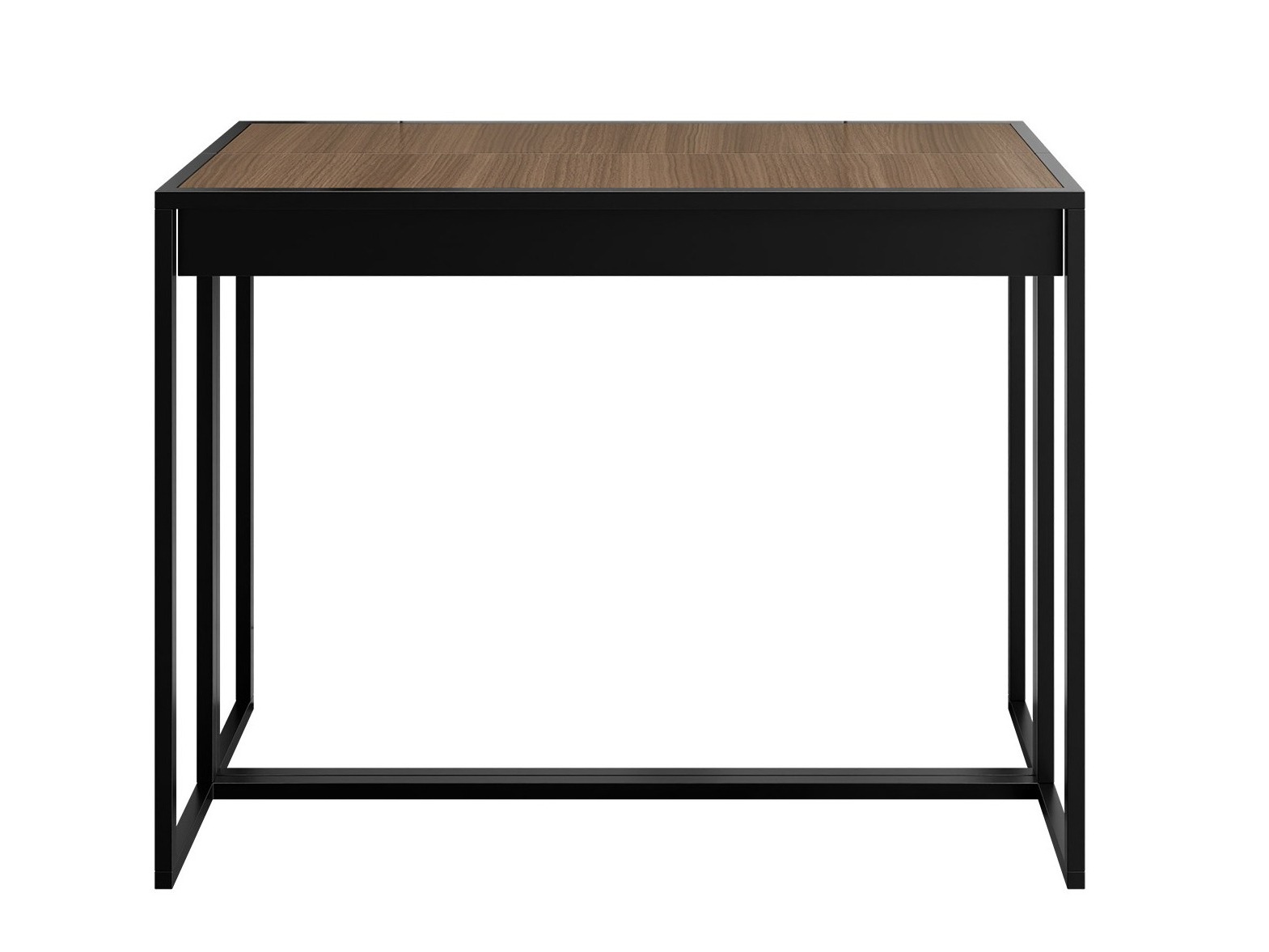 Tisch Buch Oswego 180 (Schwarz + Nussholzoptik dunkel)