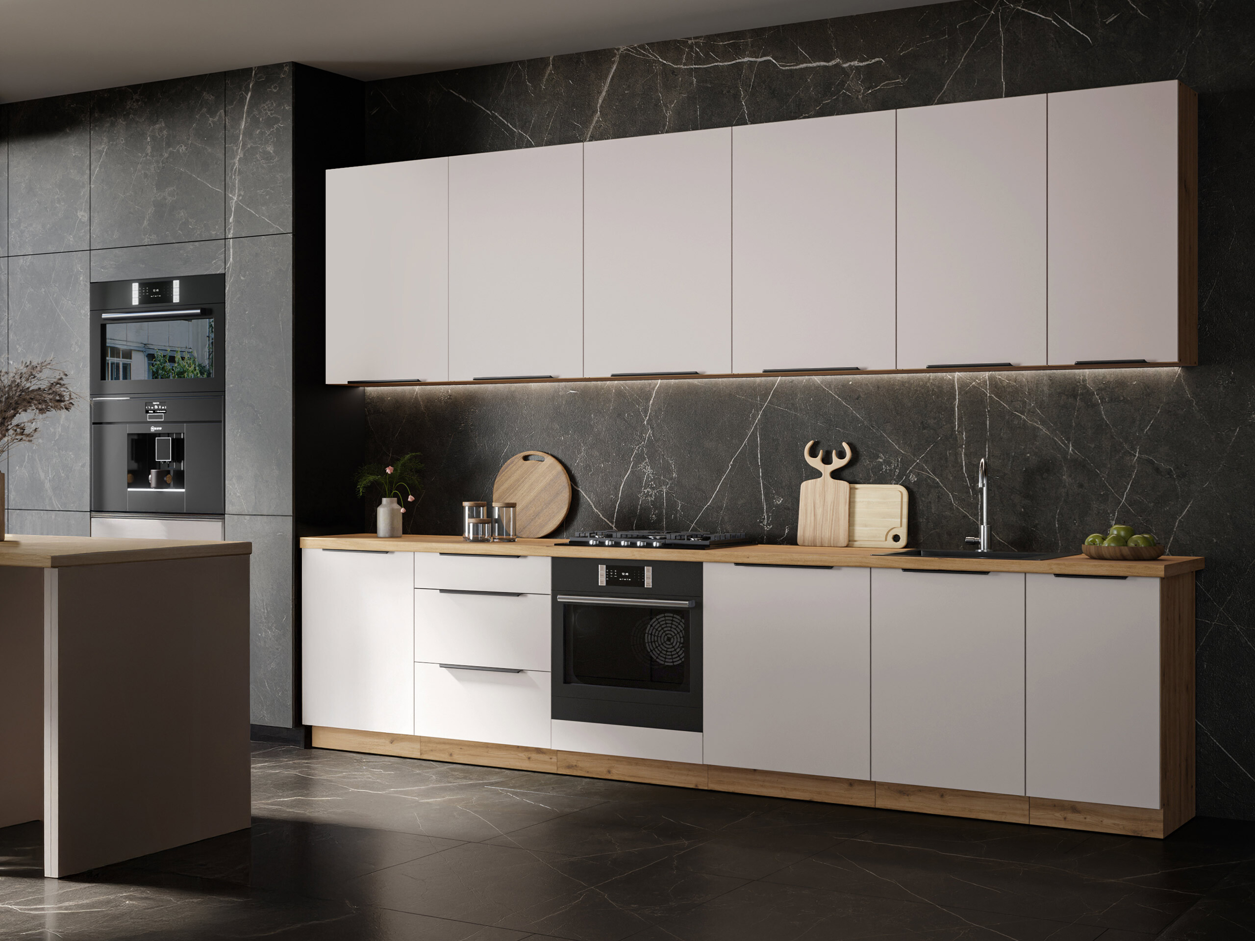 Modularer Waschbeckenunterschrank mit Schublade Sole 152
