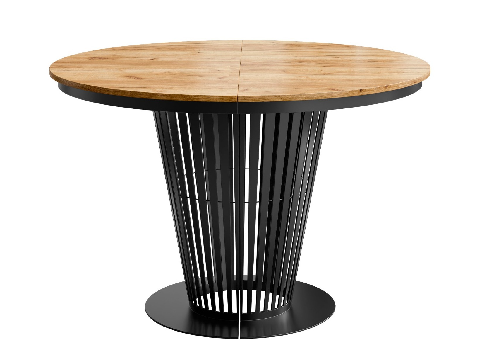 Tisch Oswego 179 (Schwarz + Craft eichenholzoptik)