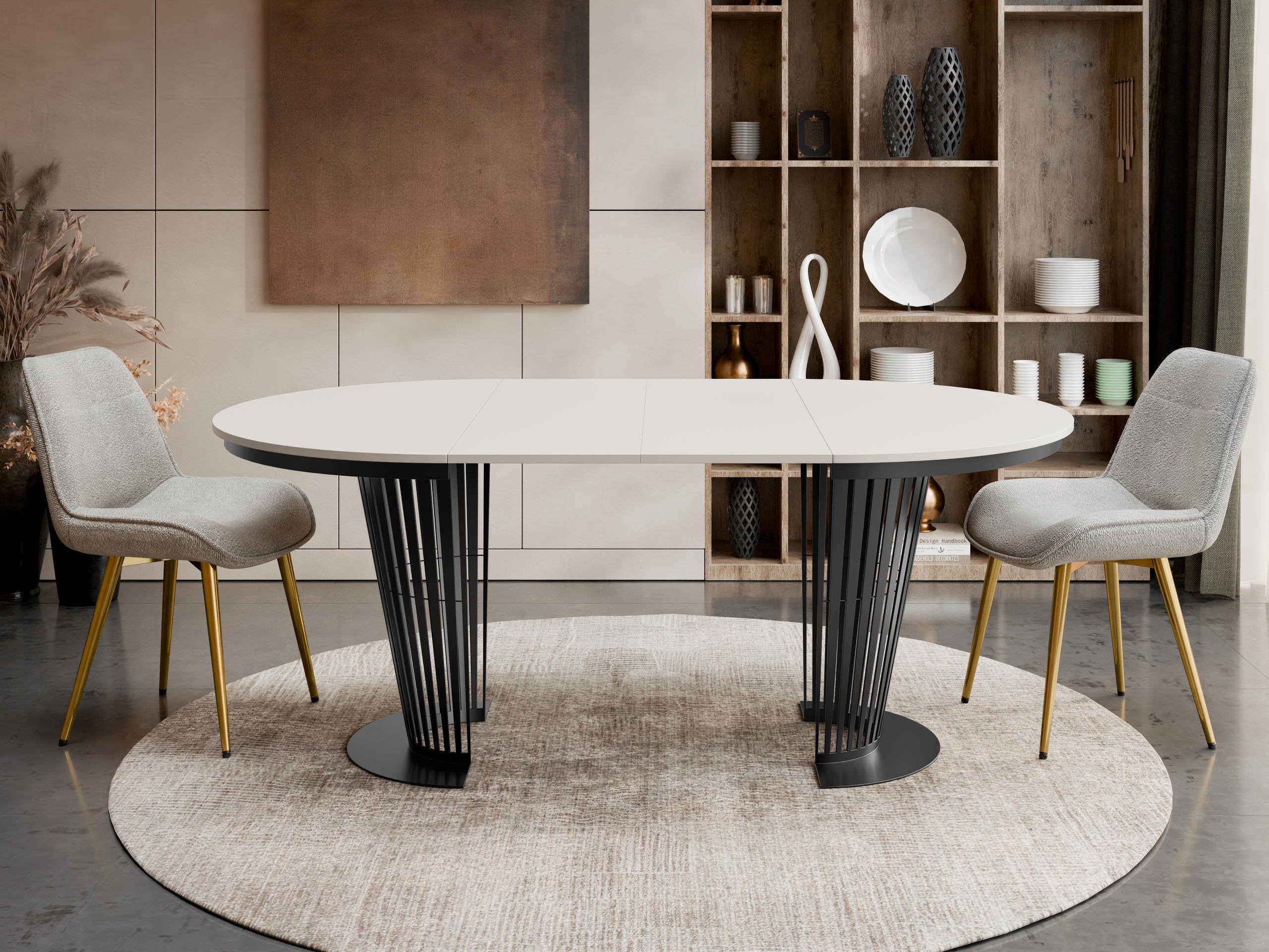 Tisch Oswego 179 (Schwarz + Kaschmir)