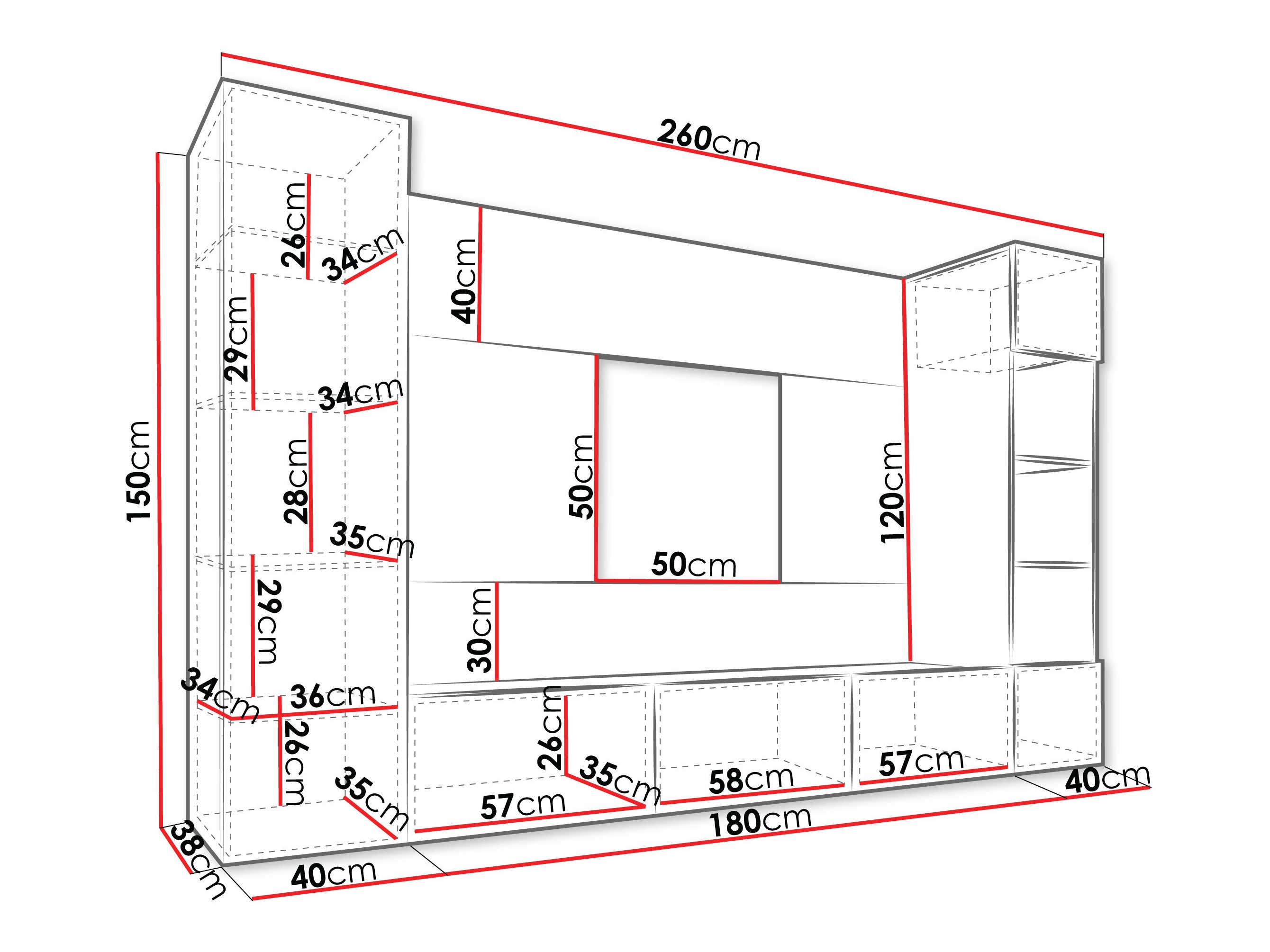 Wohnzimmer-Sets Comfivo Salix IV (Weiß + Weißer Marmor)
