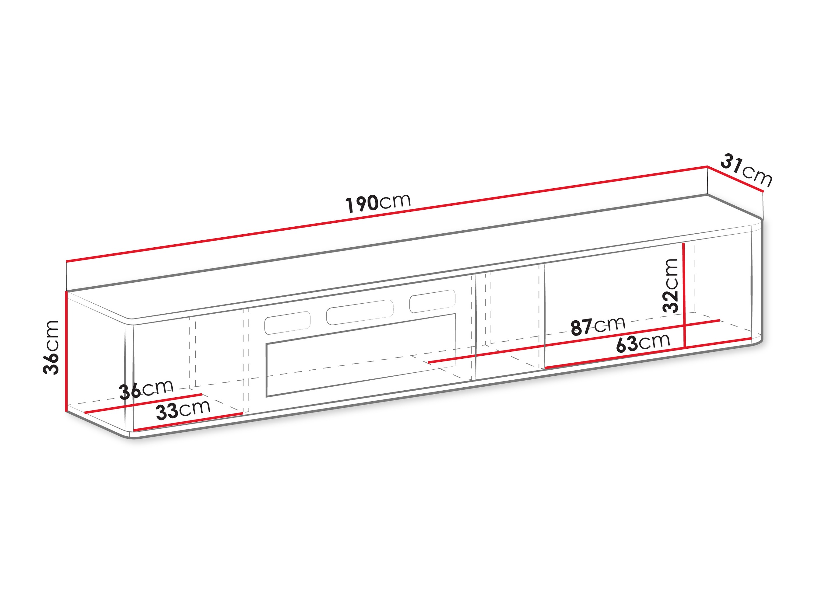 TV-Möbel Dormele 111