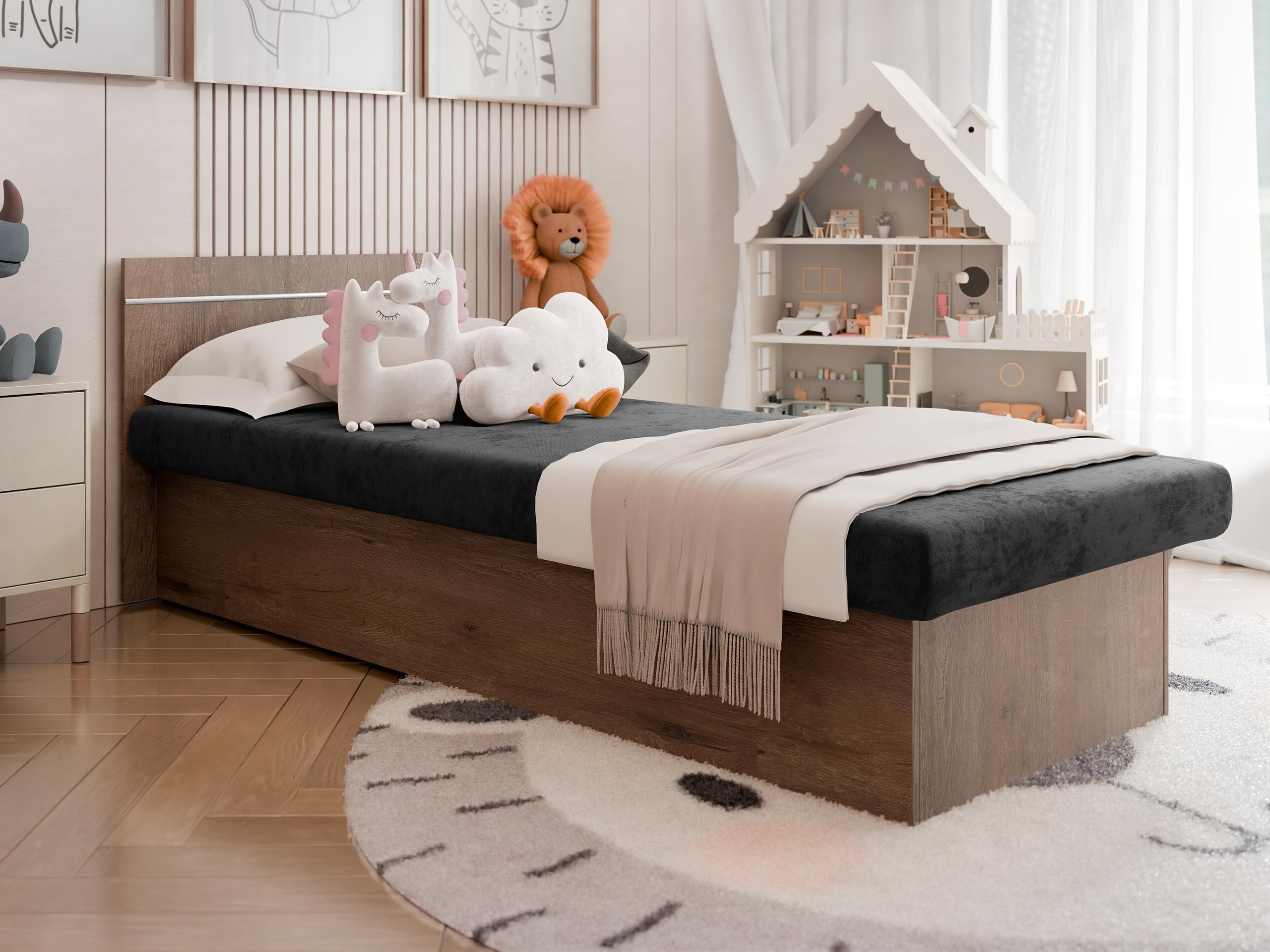 Bett Dover 101 (Esche dunkel)