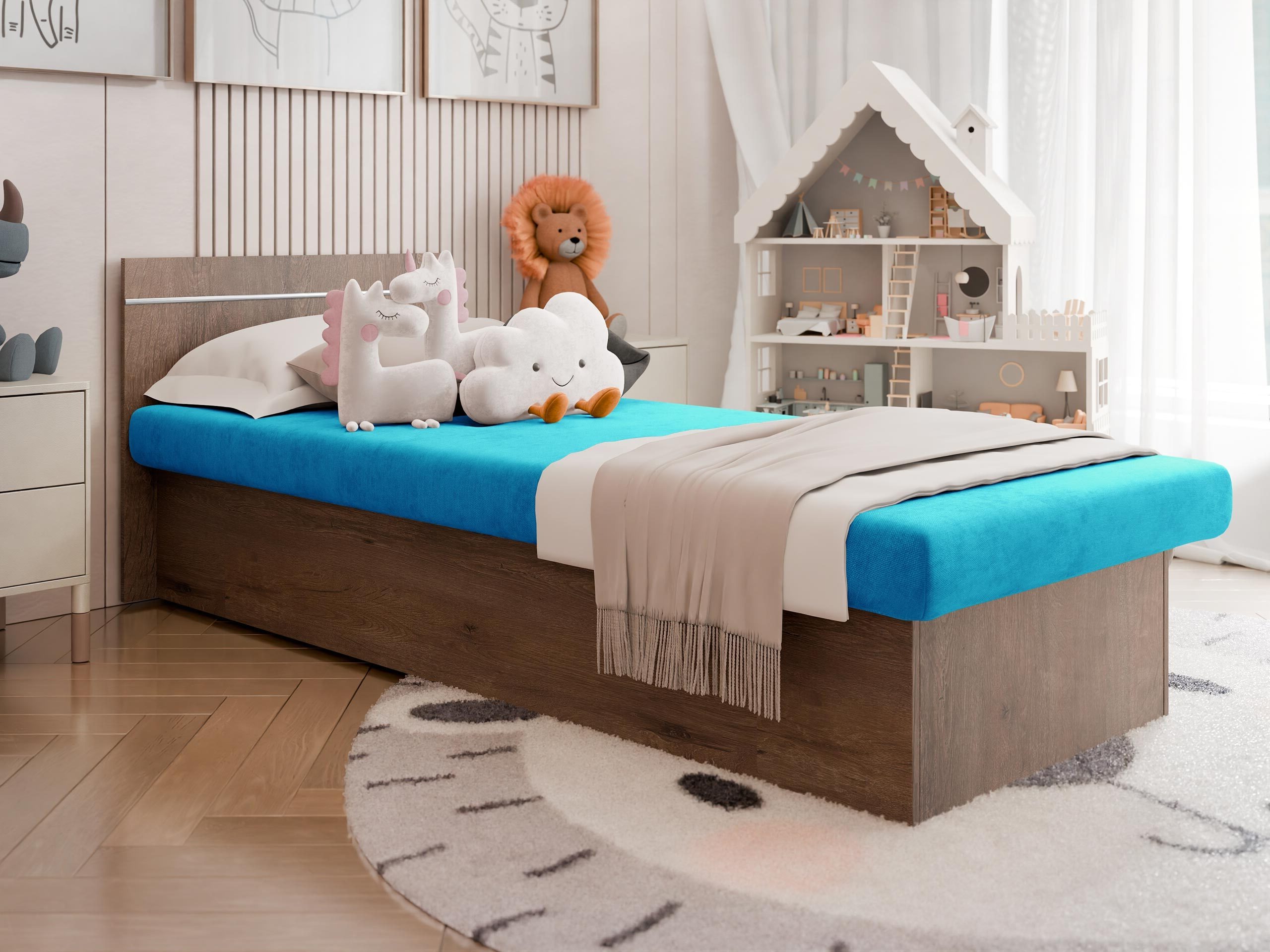 Bett Dover 101 (Esche dunkel)