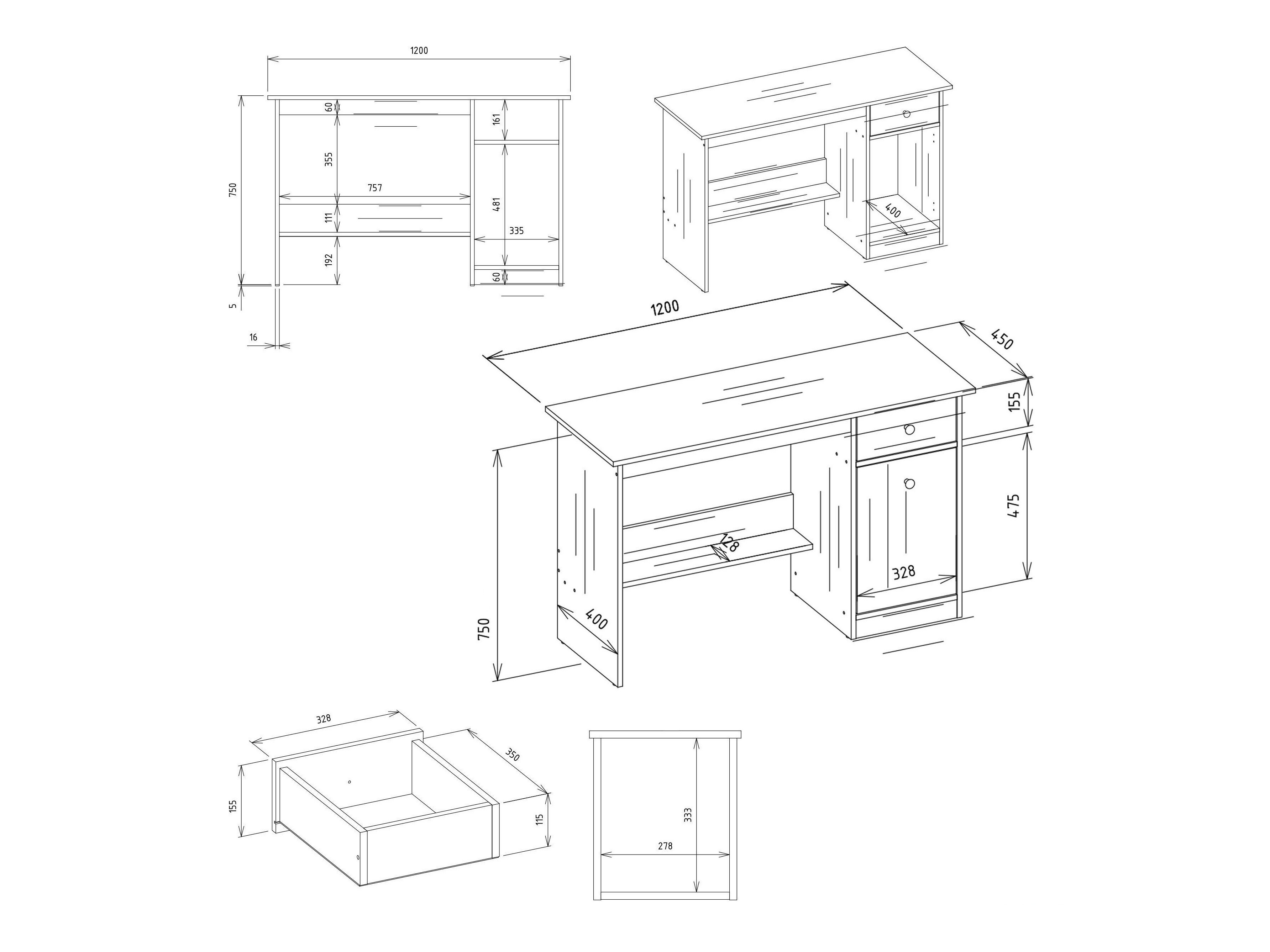 Bürotisch Mandeville 366