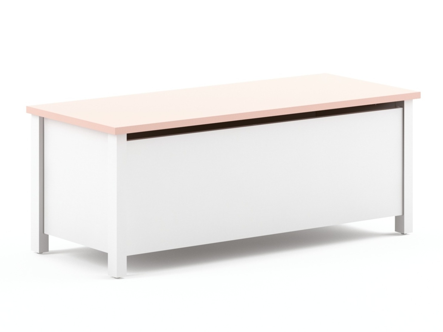 Aufbewahrungsbox Velferi 120 (Weiß + Rosa)