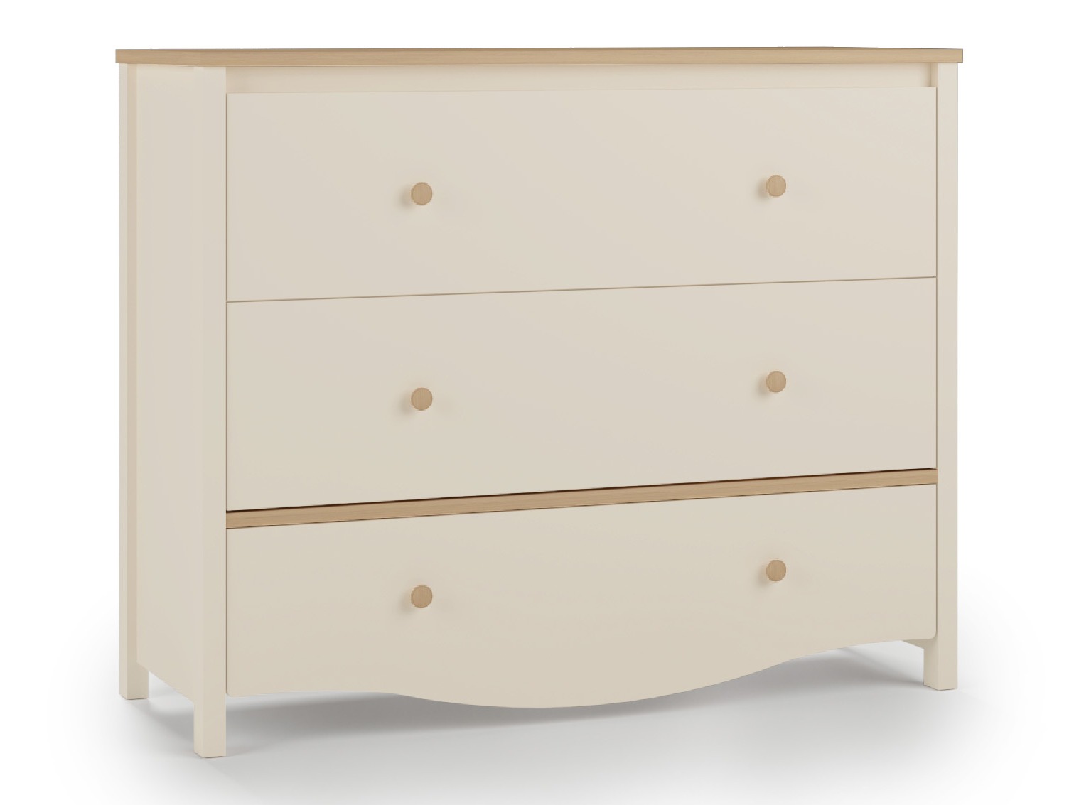 Kommoden Velferi 125 (Beige + Eichenholzoptik)