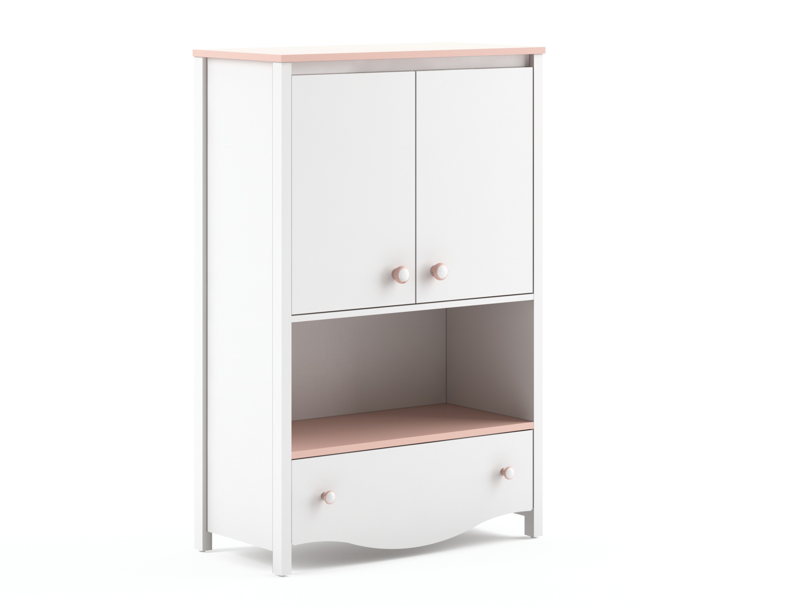 Regal Velferi 121 (Weiß + Rosa)