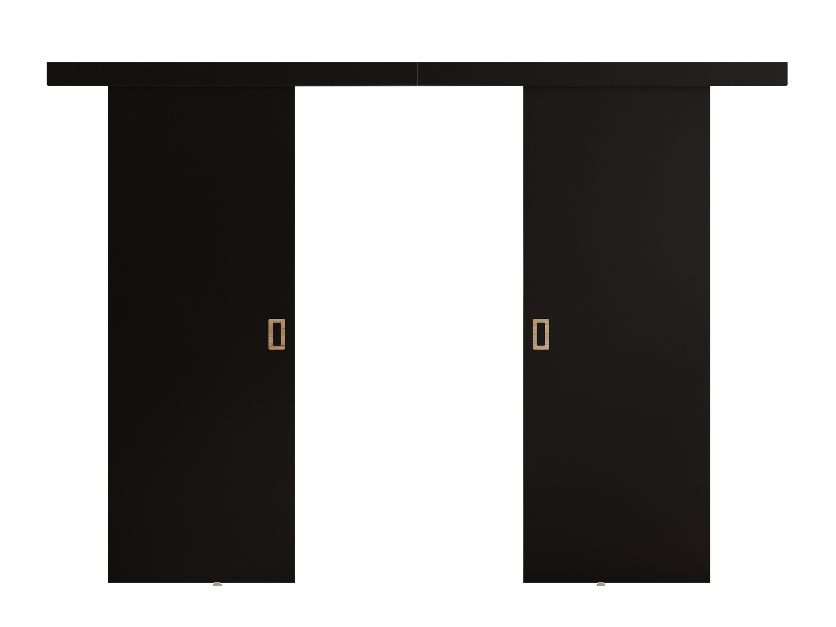 Schwebetür Dover 200 (Schwarz)
