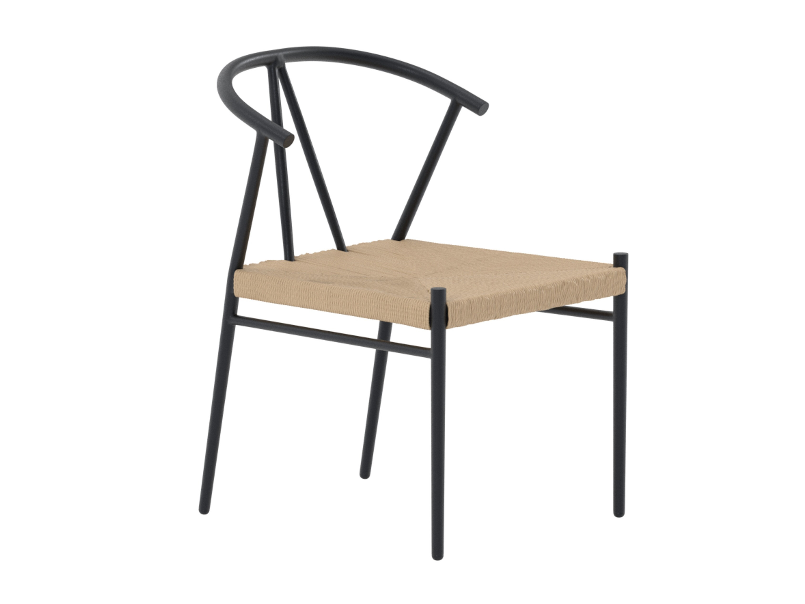 Gartenstuhl Dallas 5249 (Schwarz + Beige)