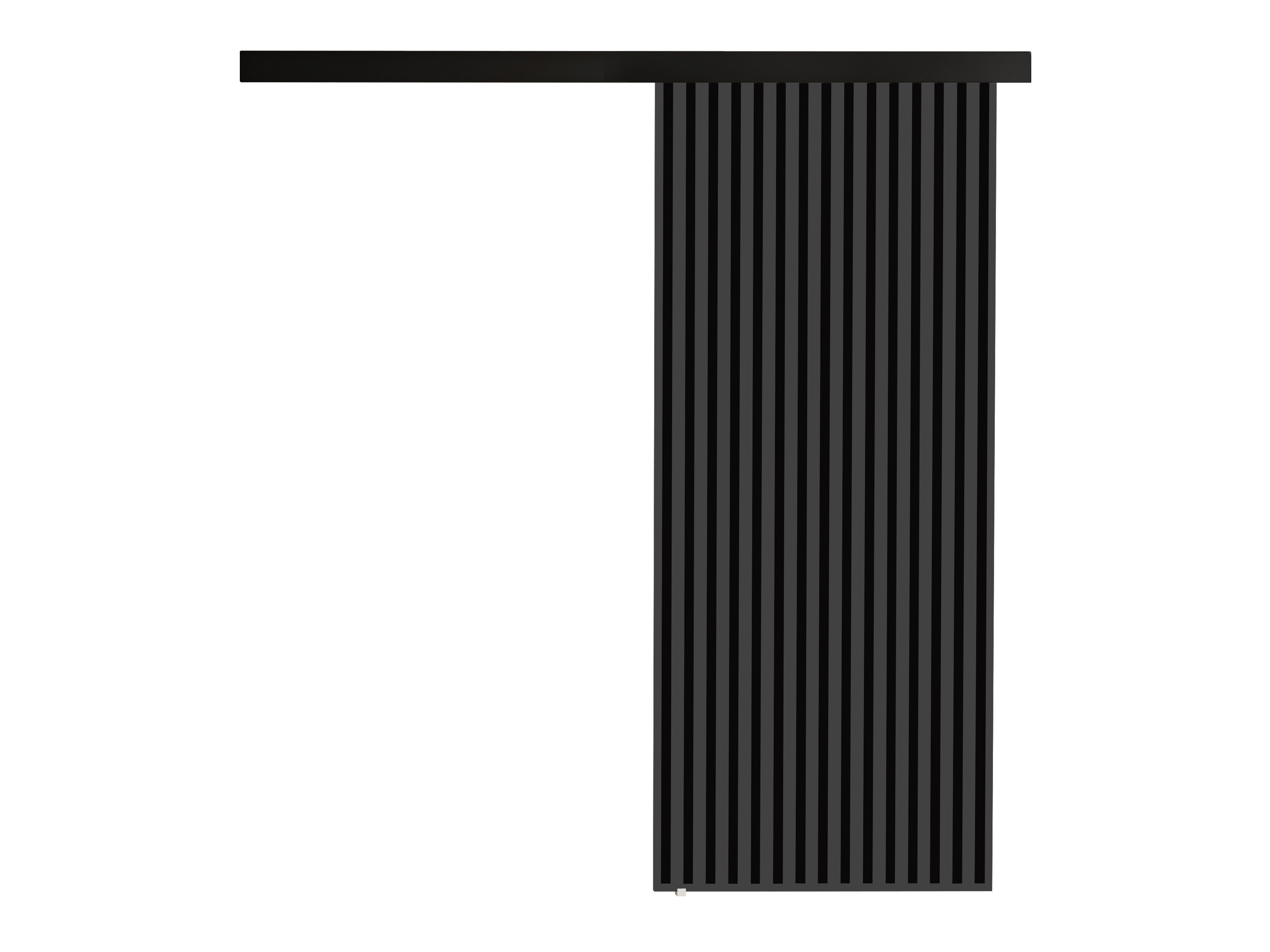 Schwebetür Dover 202 (Anthrazit + Schwarz)