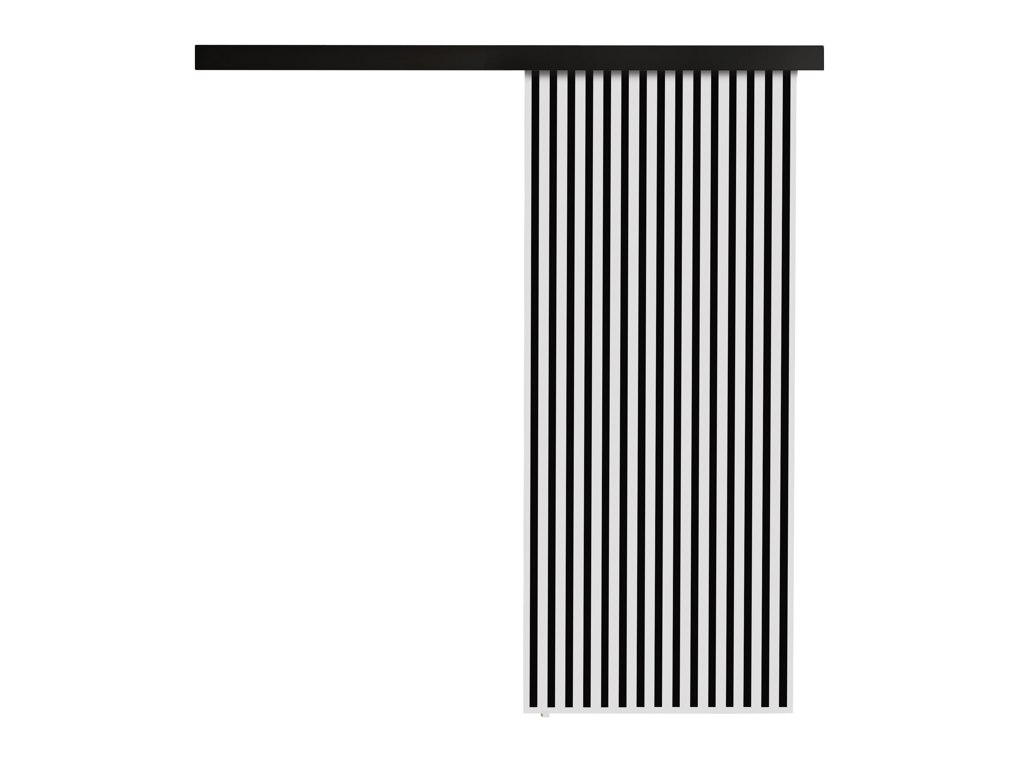 Schwebetür Dover 202 (Weiß + Schwarz)