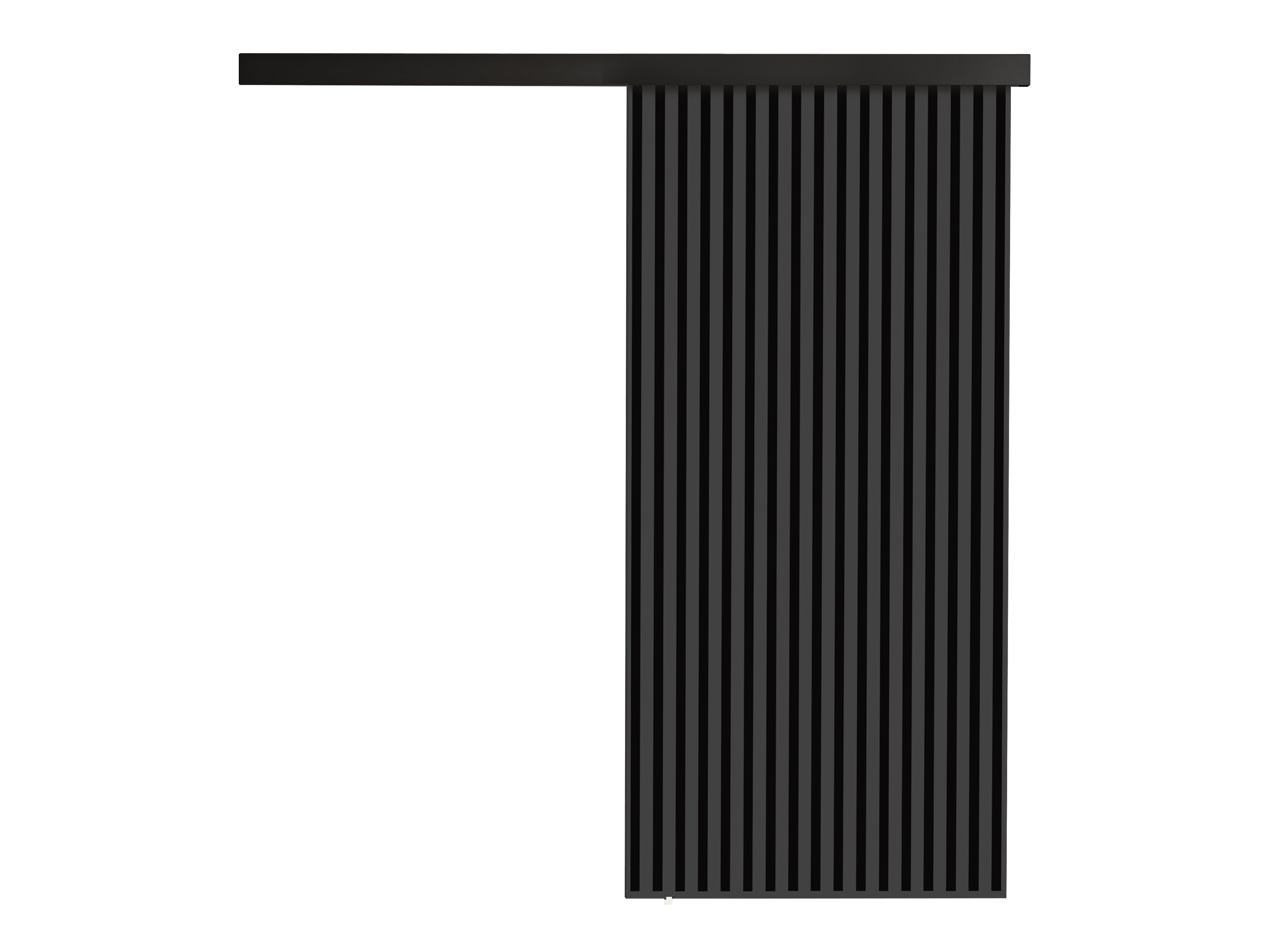 Schwebetür Dover 203 (Anthrazit + Schwarz)